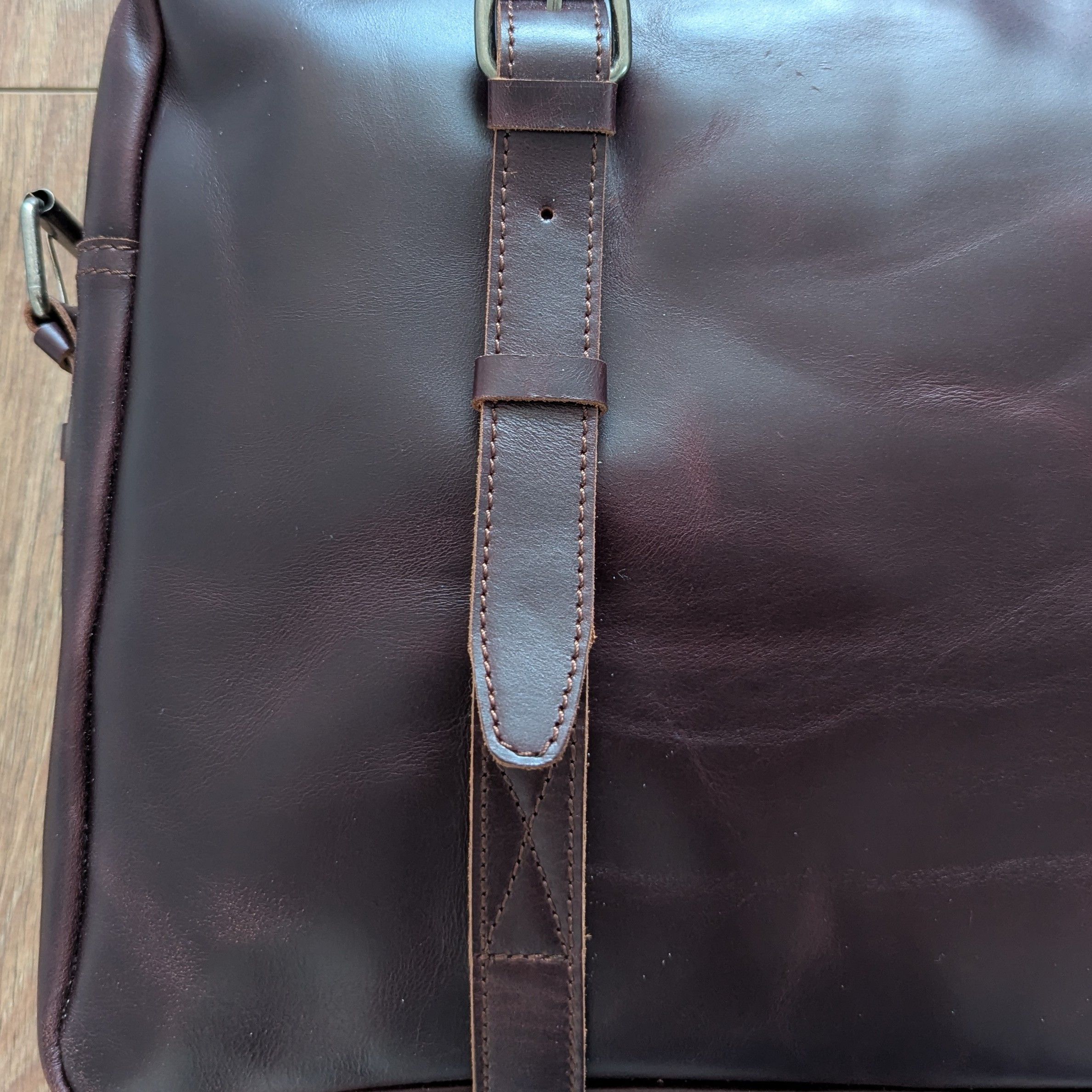 Handmade × Leather Heritage Leather Handmade Mens Messenger Shoulder Bag Laptop Size ONE SIZE - 6 Thumbnail