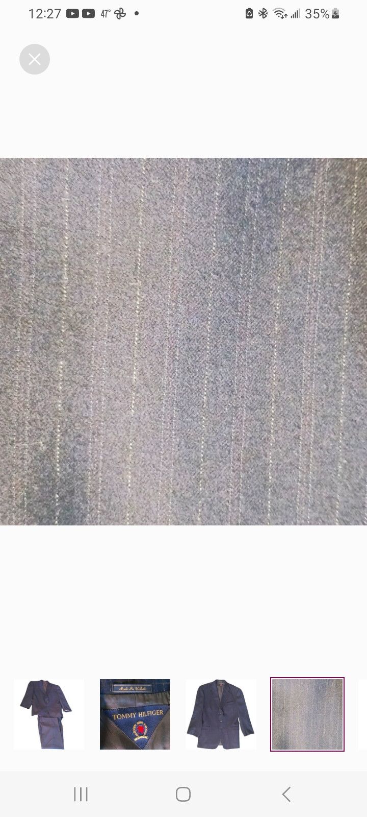 Tommy Hilfiger Vintage Tommy Hilfiger Pinstripe Suit Expressed via BELK Size 42R - 3 Thumbnail