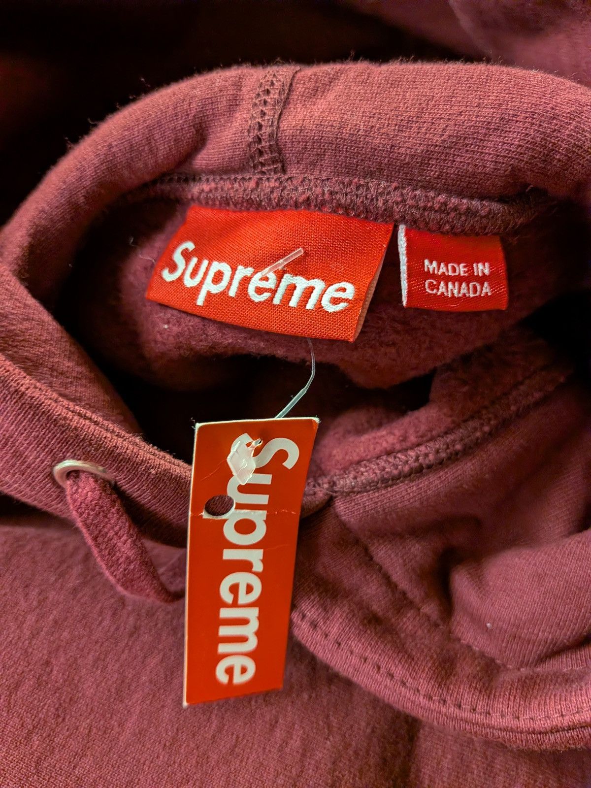 Supreme FW11 Supreme Box Logo Pullover Hooded Sweatshirt Burgundy XL Size US XL / EU 56 / 4 - 4 Thumbnail