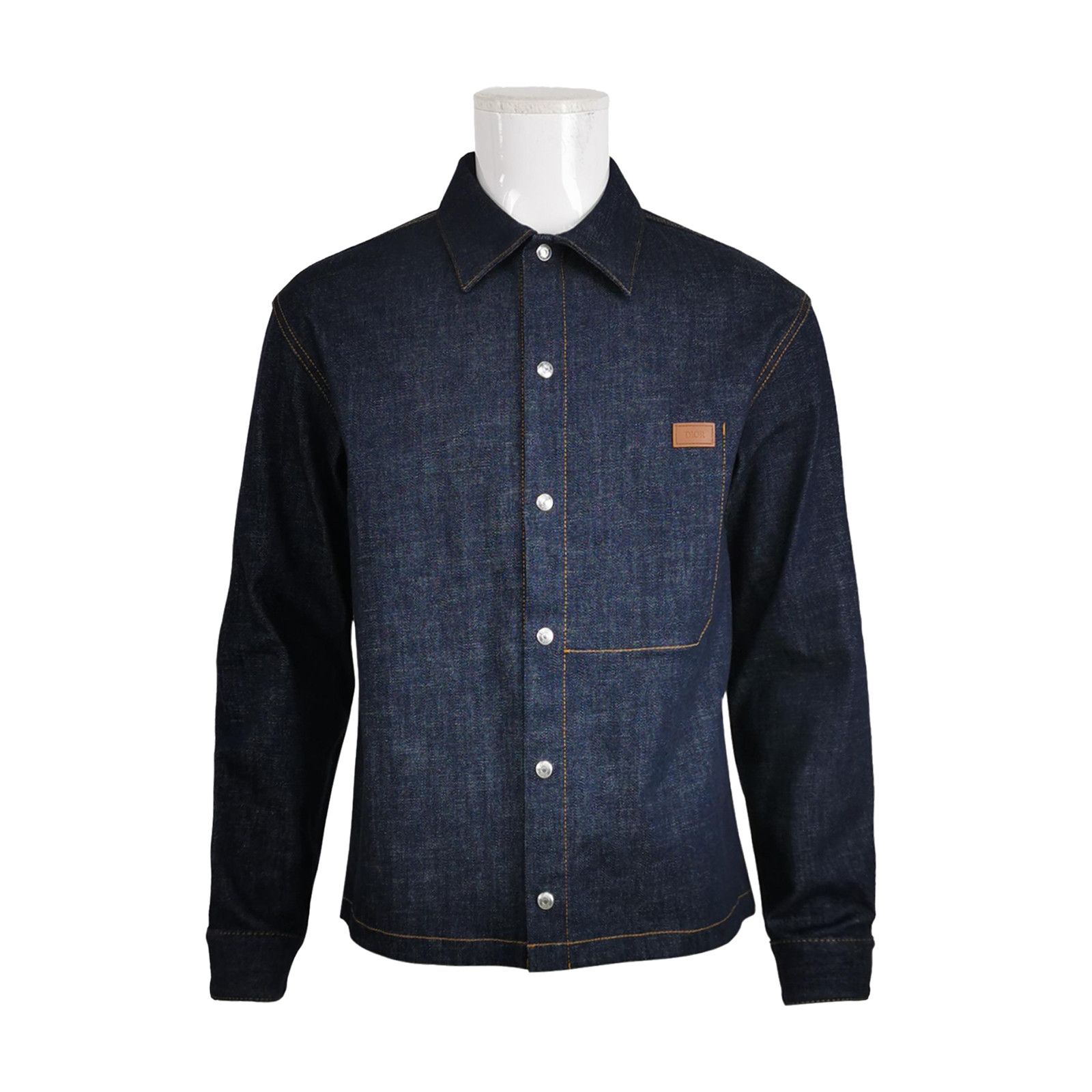 Dior Dior Indigo Denim Overshirt Size S Size US S / EU 44-46 / 1 - 1 Thumbnail