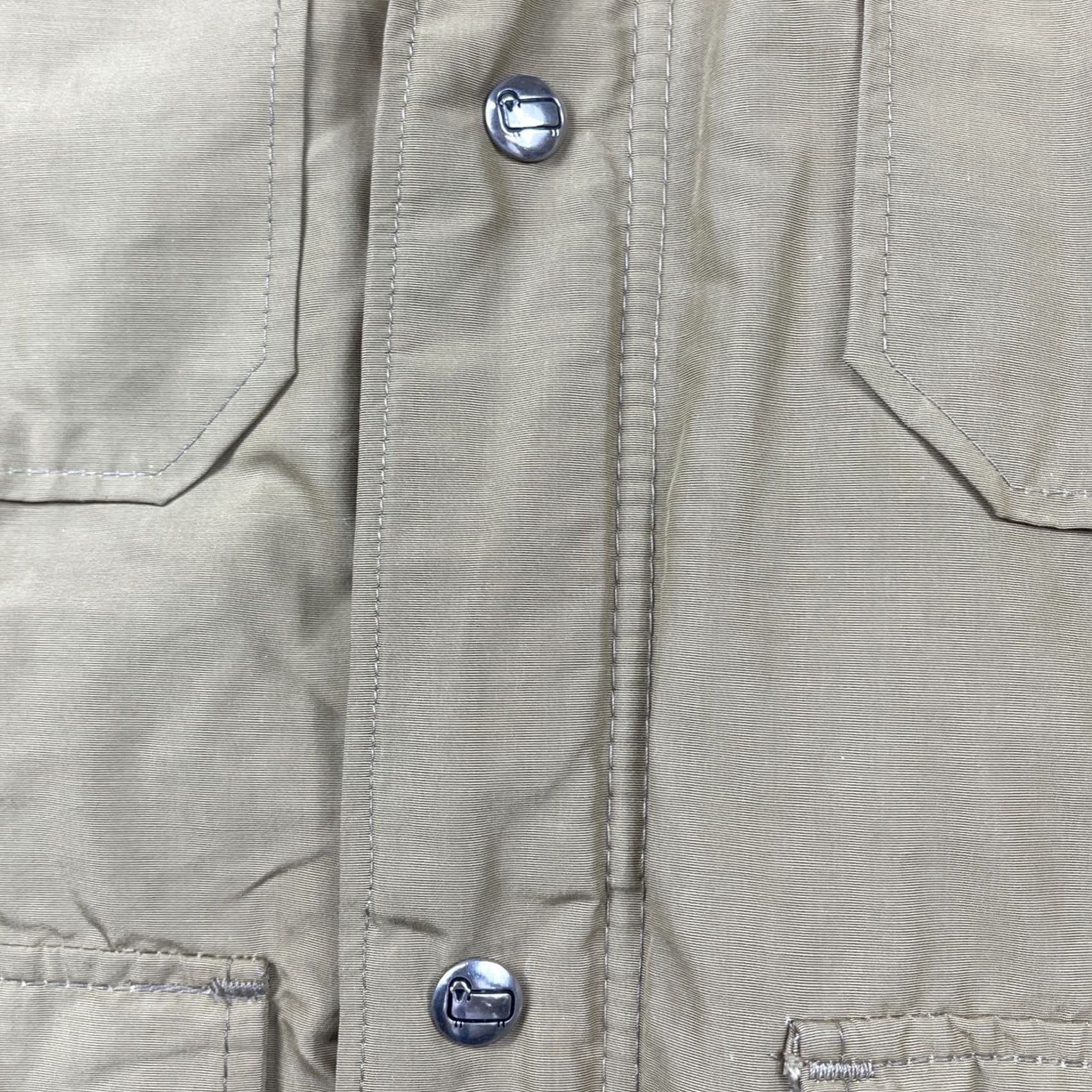 Vintage VINTAGE Woolrich Coat Jacket Rain Hooded Chore Nylon Cotton Wool Lined Beige Khaki Plaid 29 in. 40 in. S Mens Womens Boys Girls Size US S / EU 44-46 / 1 - 7 Thumbnail