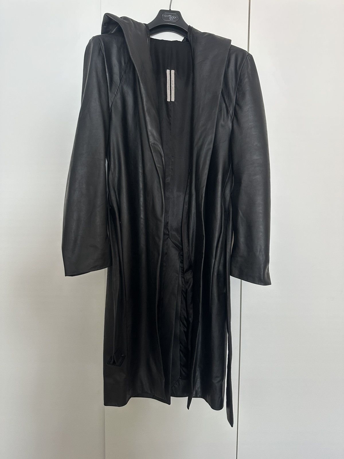 Rick Owens RICK OWENS SS24 LIDO RUNWAY LEATHER COAT Size US M / EU 48-50 / 2 - 2 Thumbnail