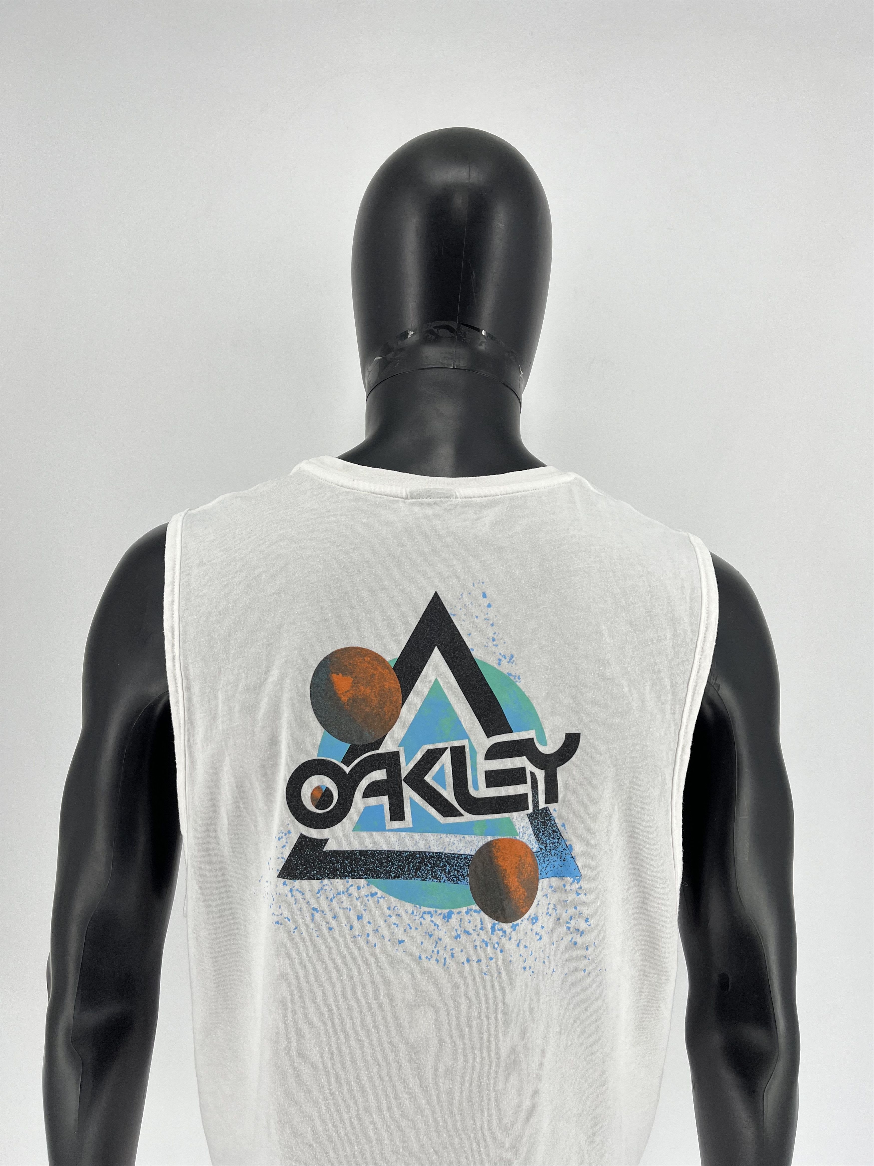 Oakley × Vintage Oakley Vintage T Shirt Big Reflective Center Logo Size Size US M / EU 48-50 / 2 - 1 Thumbnail
