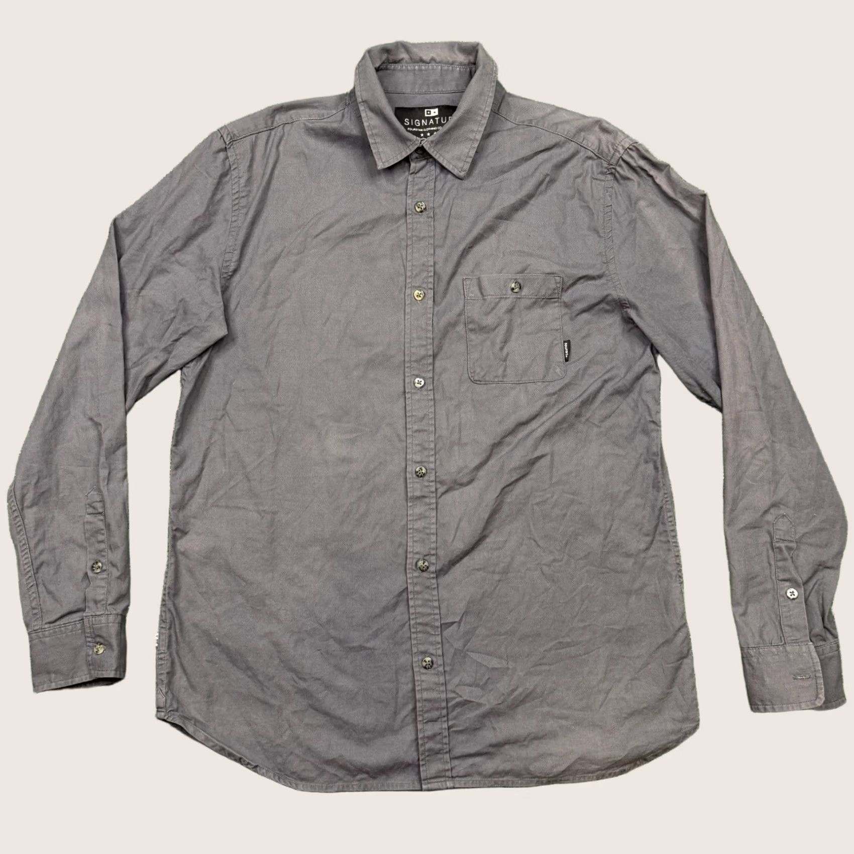 JW Anderson Fourstar x Brian Anderson Button-Up Shirt Men's XL Gray Long Sleeve Skater Shirt Size US XL / EU 56 / 4 - 1 Thumbnail