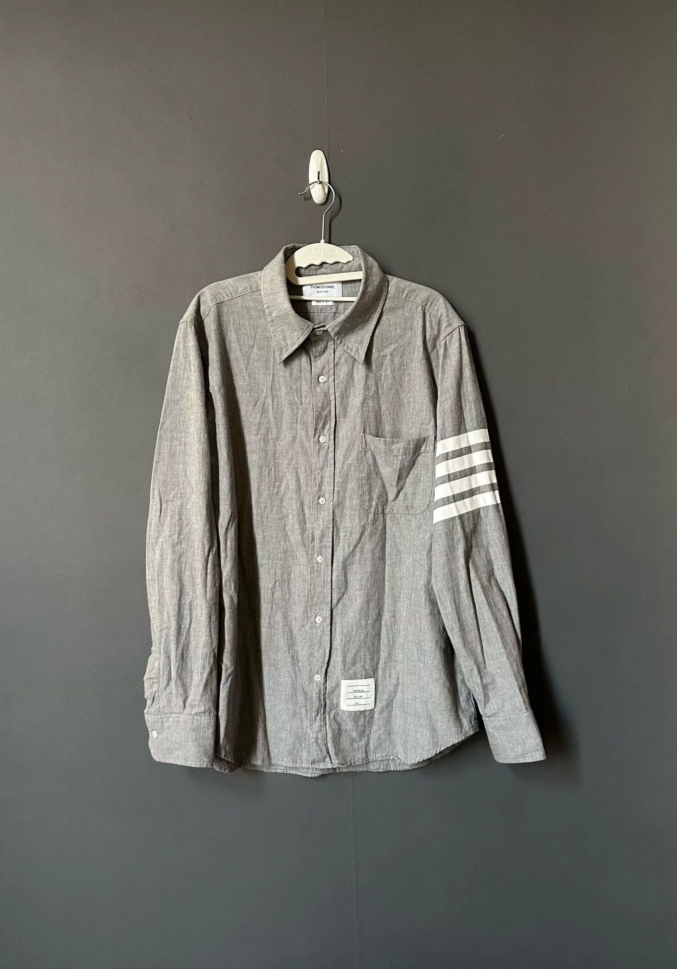 Thom Browne Thom Browne Gray Armband Shirt 3 98 New Size US L / EU 52-54 / 3 - 1 Thumbnail