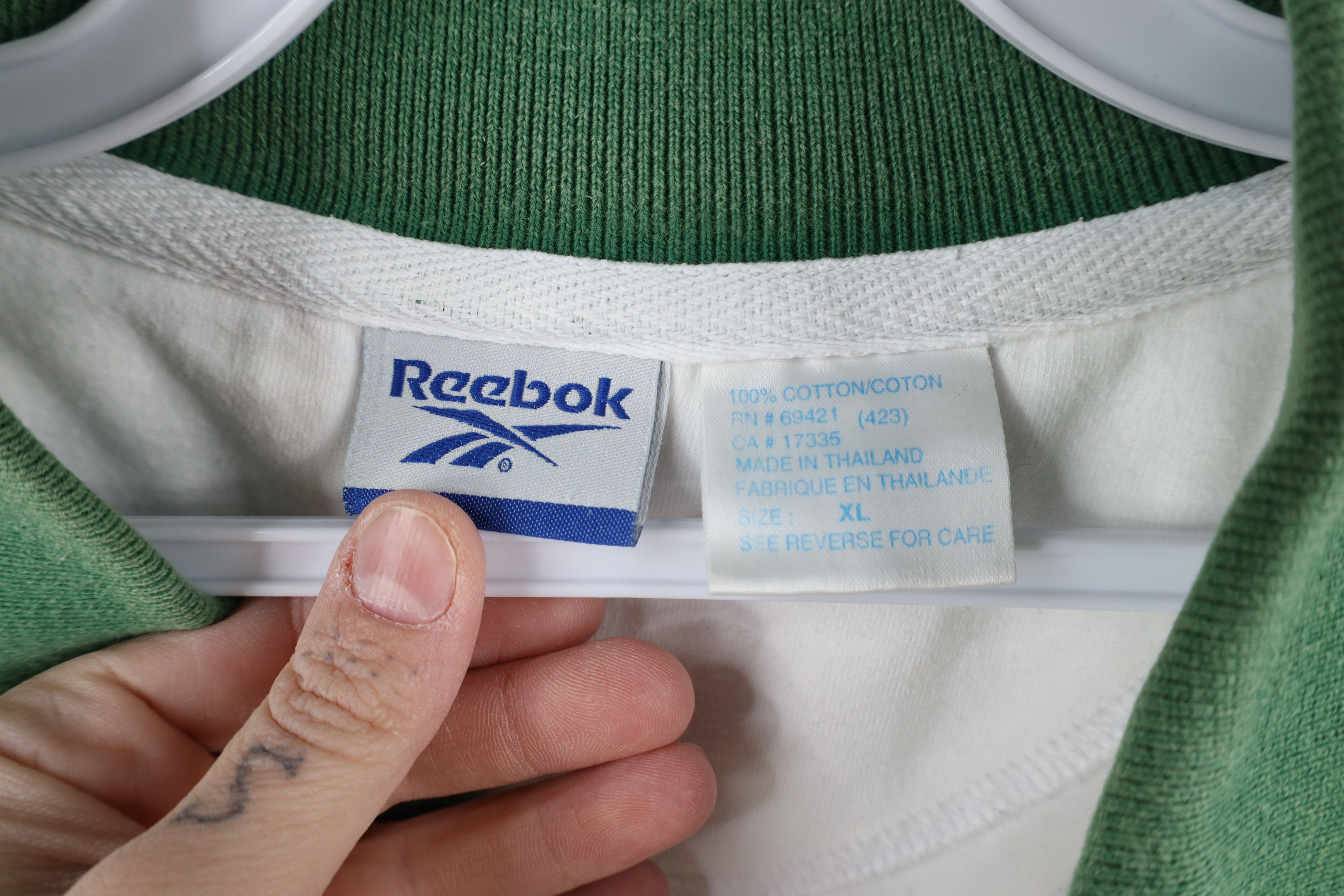 Reebok × Vintage Vintage 90s Reebok State University Collared Polo Shirt Size US XL / EU 56 / 4 - 9 Thumbnail