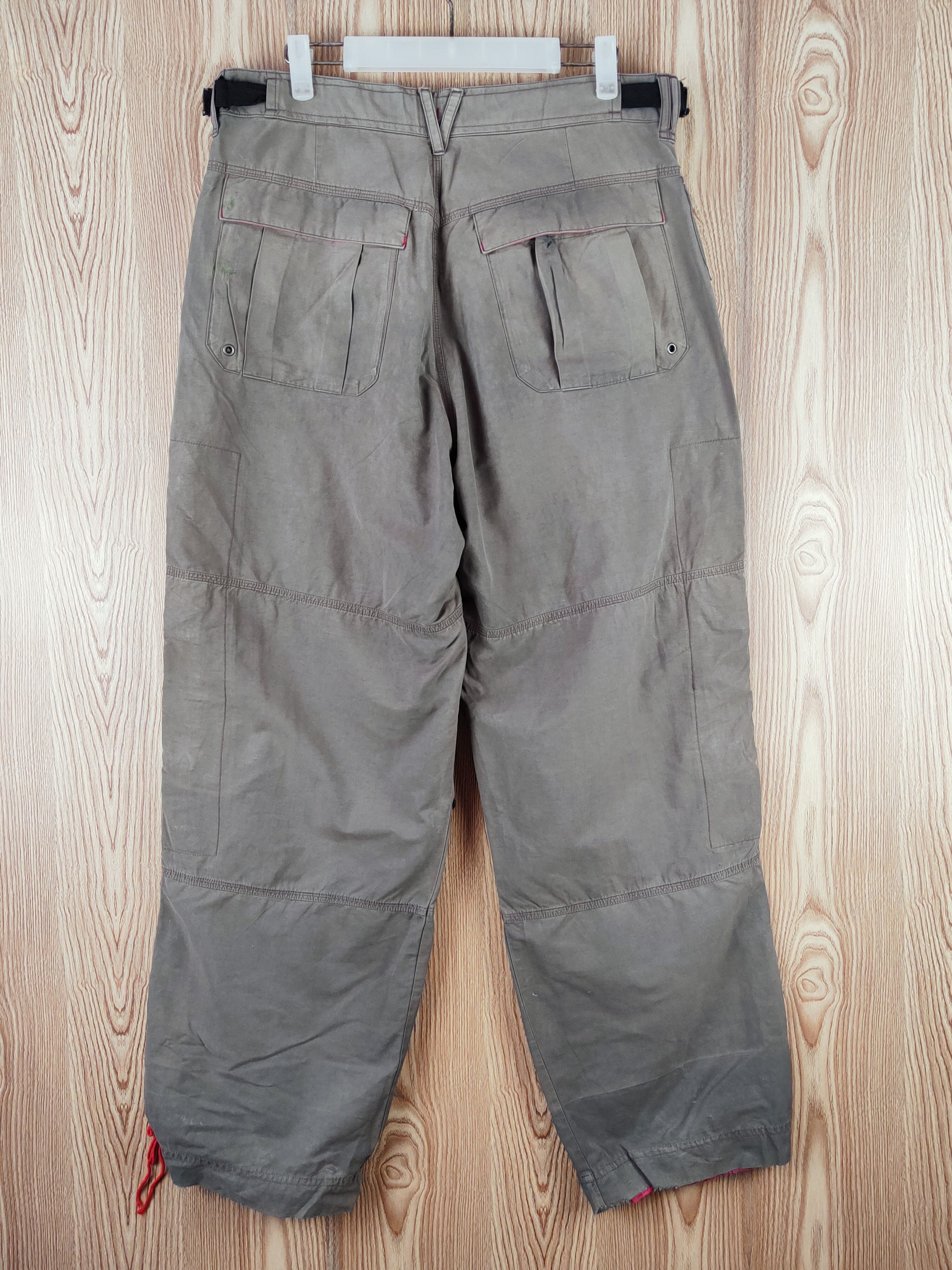 Japanese Brand Chevre Dark Gray Faded Multipocket Cargo Pants #W848 Size US 33 - 9 Thumbnail