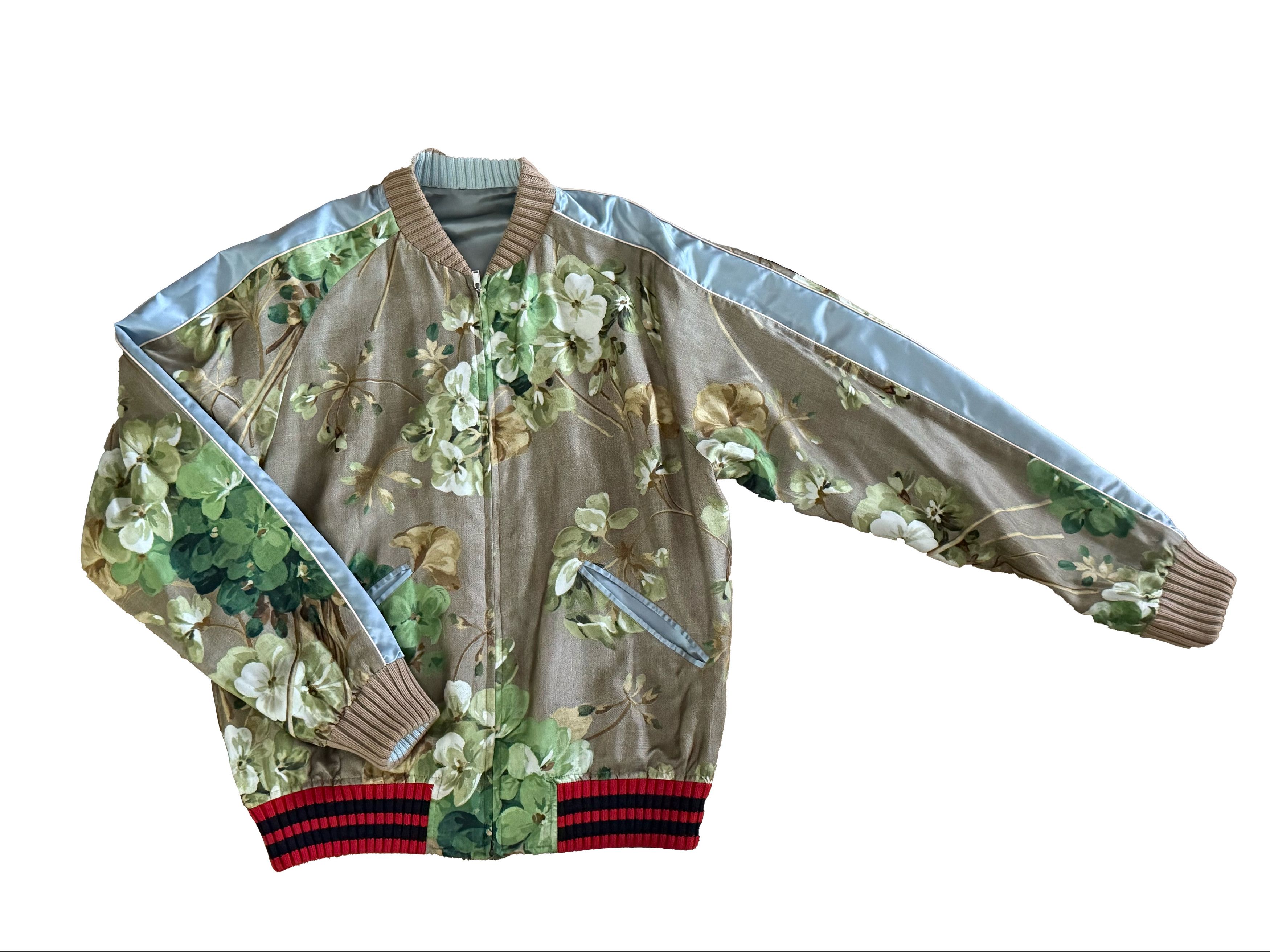 Gucci GUCCI SATIN REVERSIBLE BOMBER JACKET Size XL / US 12-14 / IT 48-50 - 3 Thumbnail