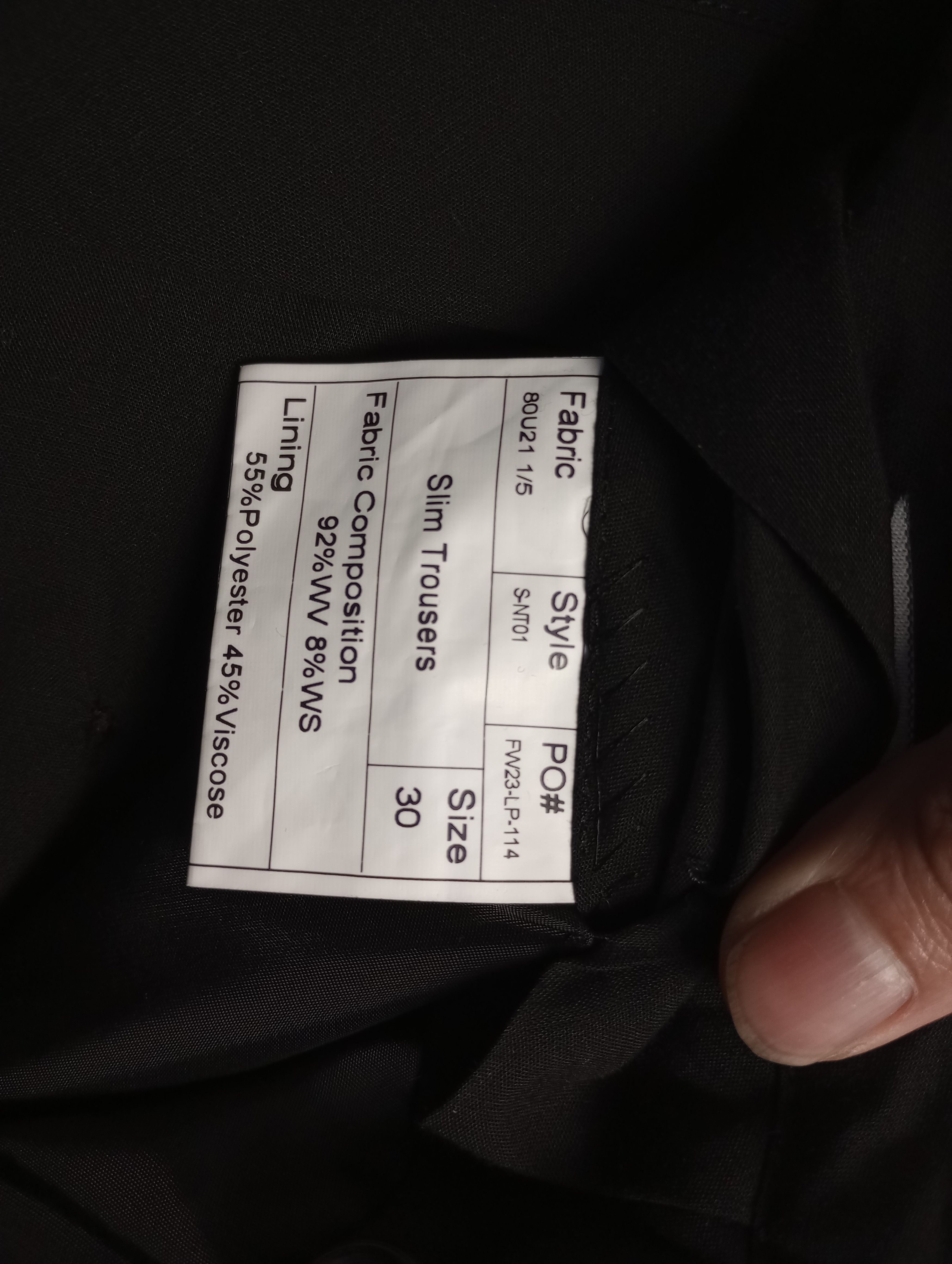 Spier & Mackay Spier & Mackay Wool Flannel Trousers Charcoal Gray Slim 30 Size 36R - 7 Thumbnail