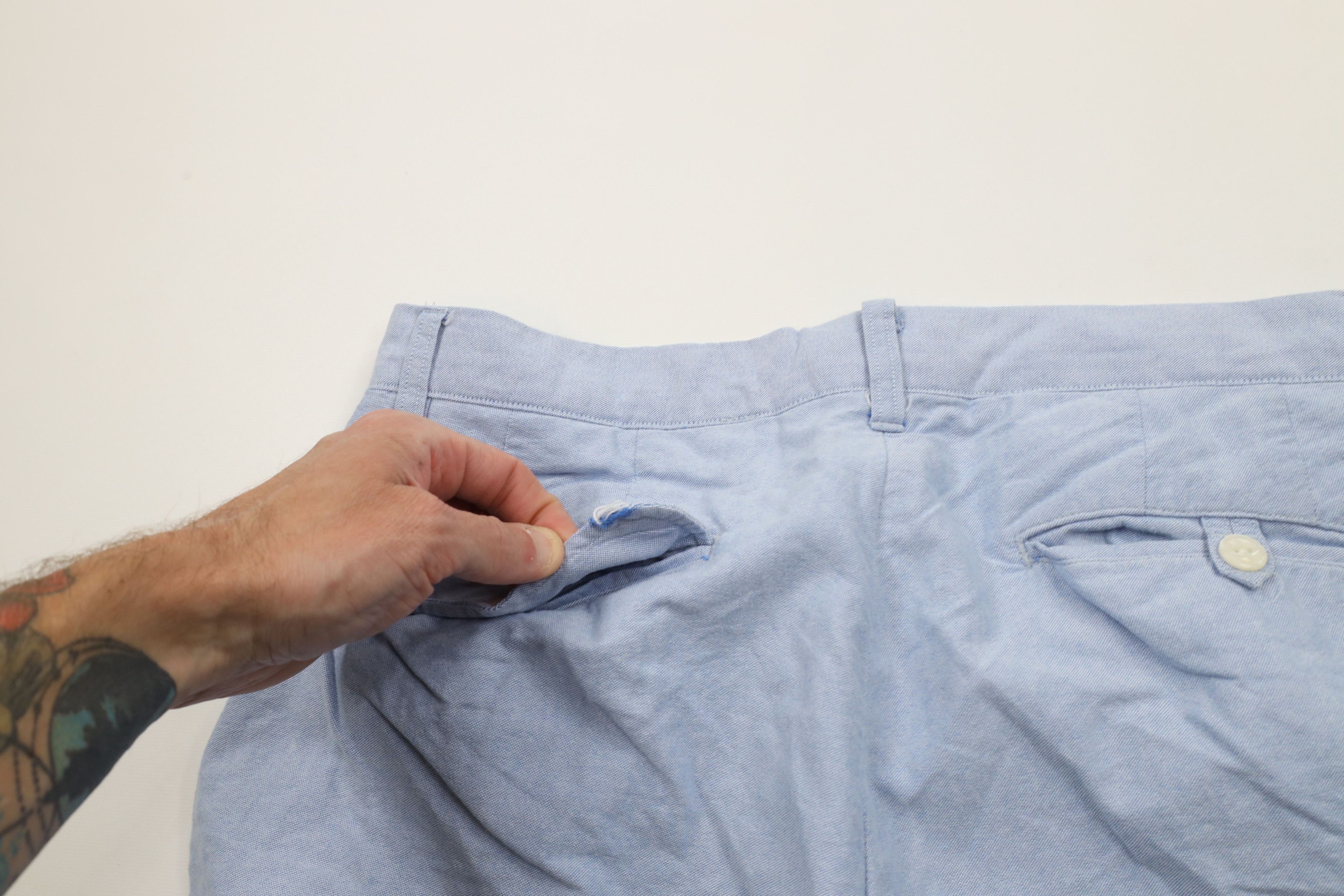 Ralph Lauren × Vintage Vintage Ralph Lauren Above Knee Cotton Oxford Chino Shorts Size US 34 / EU 50 - 12 Thumbnail