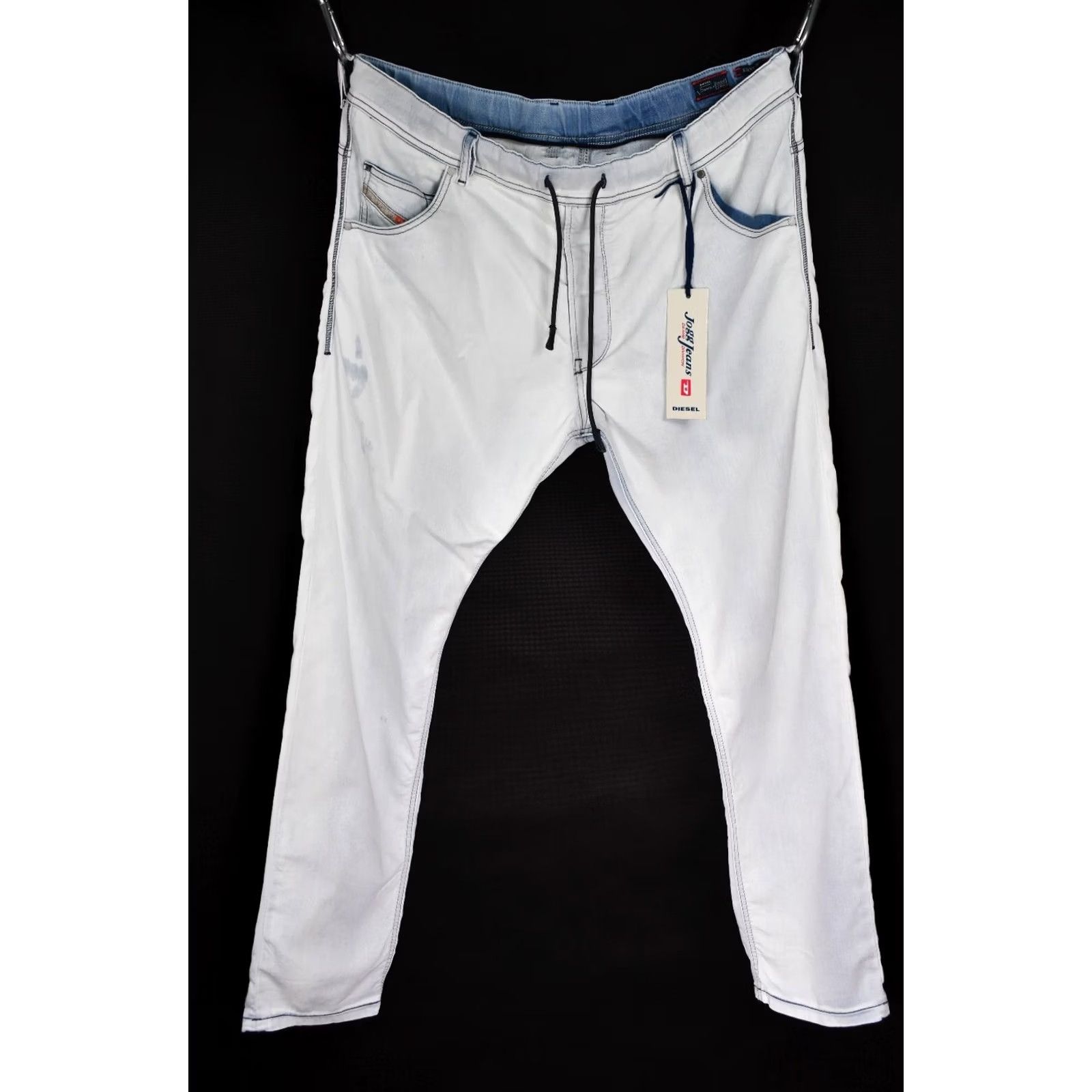 Diesel Diesel Krooley-NE Stretch Jogg Jeans Sweat Pants Men's W36 Jeans Gray 90%Cotton 8%Polyester 2%Elastane Classic Fit Size US 36 / EU 52 - 2 Thumbnail