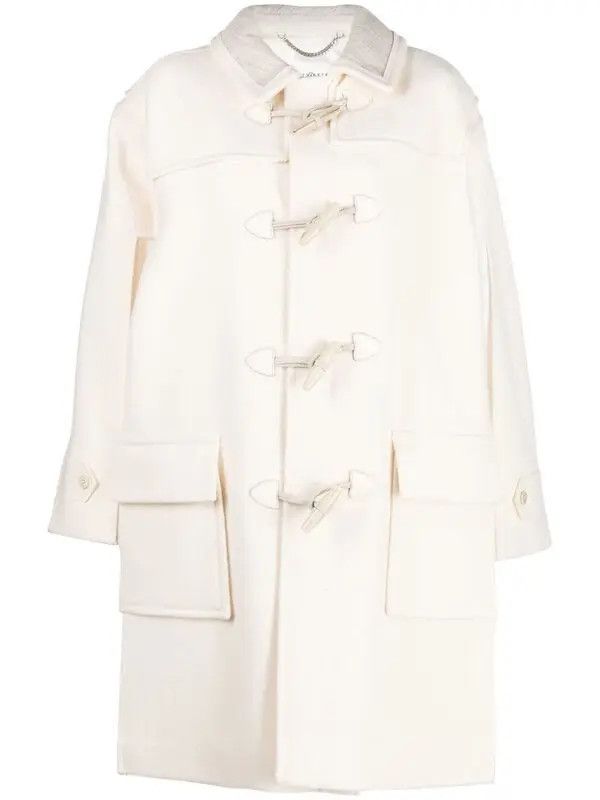 Maison Margiela o1y0625 Coat in White/Light Beige Size S / US 4 / IT 40 - 1 Thumbnail