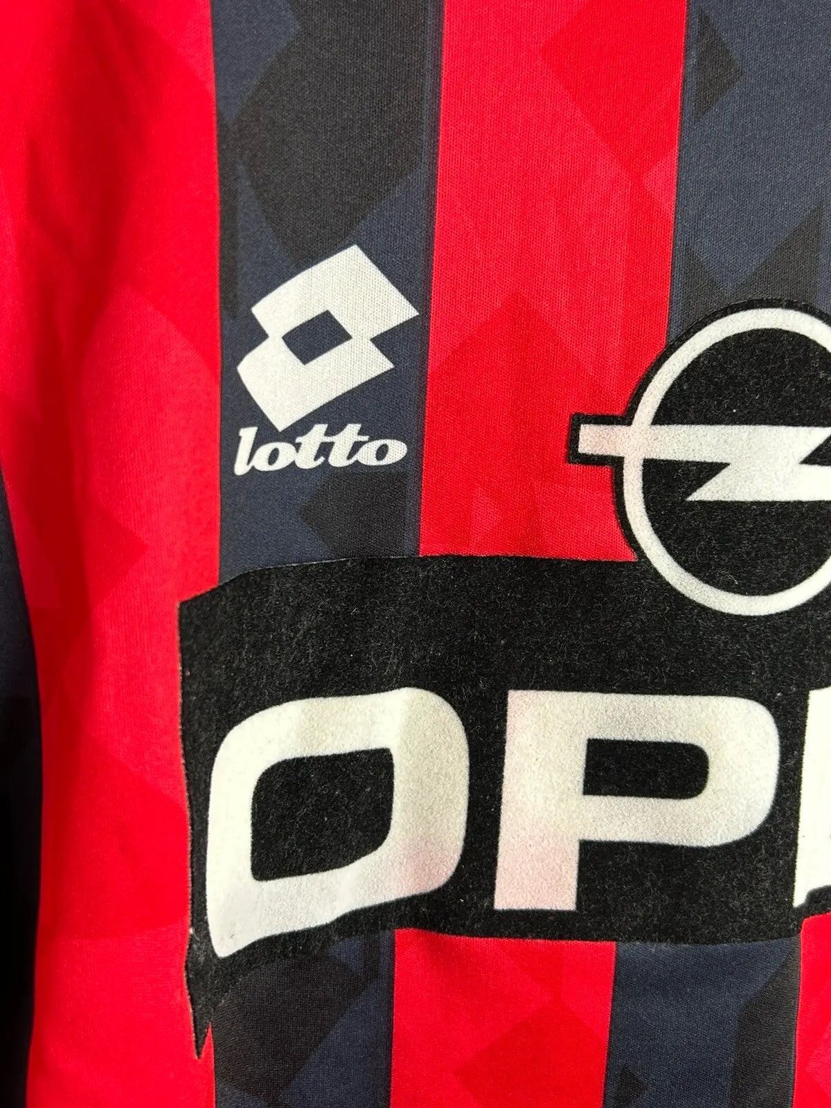 Lotto Sport Vintage Lotto AC Milan 1993/94 Home Kit Reworked L/S Jersey Size US M / EU 48-50 / 2 - 3 Thumbnail