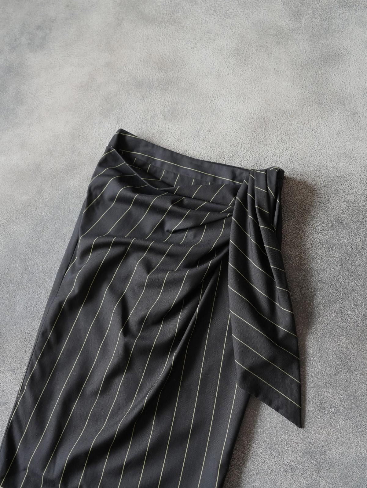 John Galliano F/W 2006 John Galliano RUNWAY Stripped Tie Waist Skirt Size 26" / US 2 / IT 38 - 5 Thumbnail