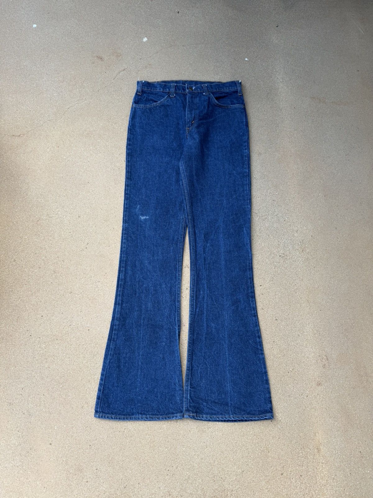 Levi's Vtg 70’s Levi’s 646 Orange Tab Bellbottom Flare Jeans 31x34 Size US 31 - 1 Thumbnail