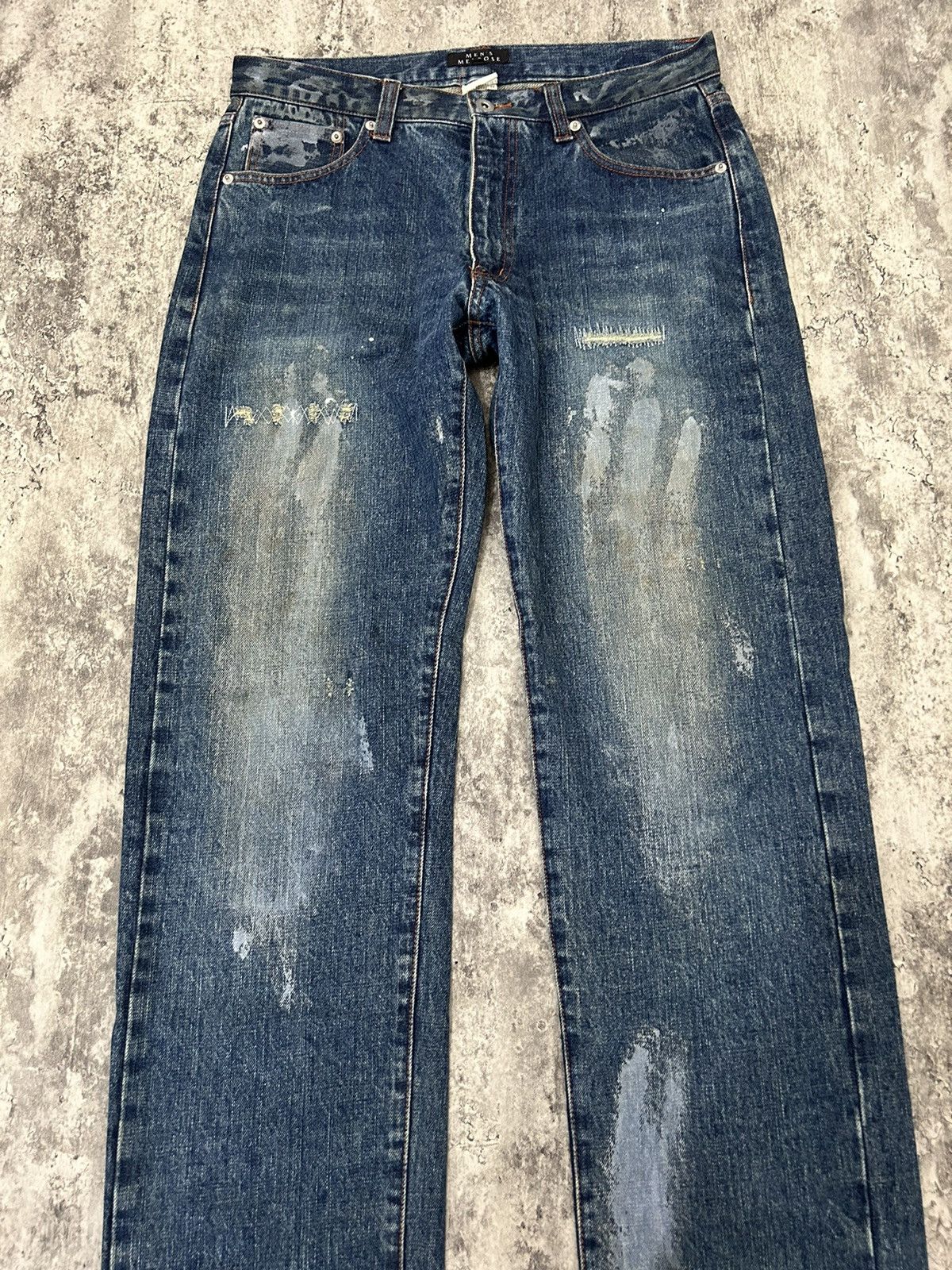 Japanese Brand Men’s Melrose Japanese Selvedge Paint Distressed Pants Size US 32 / EU 48 - 4 Thumbnail