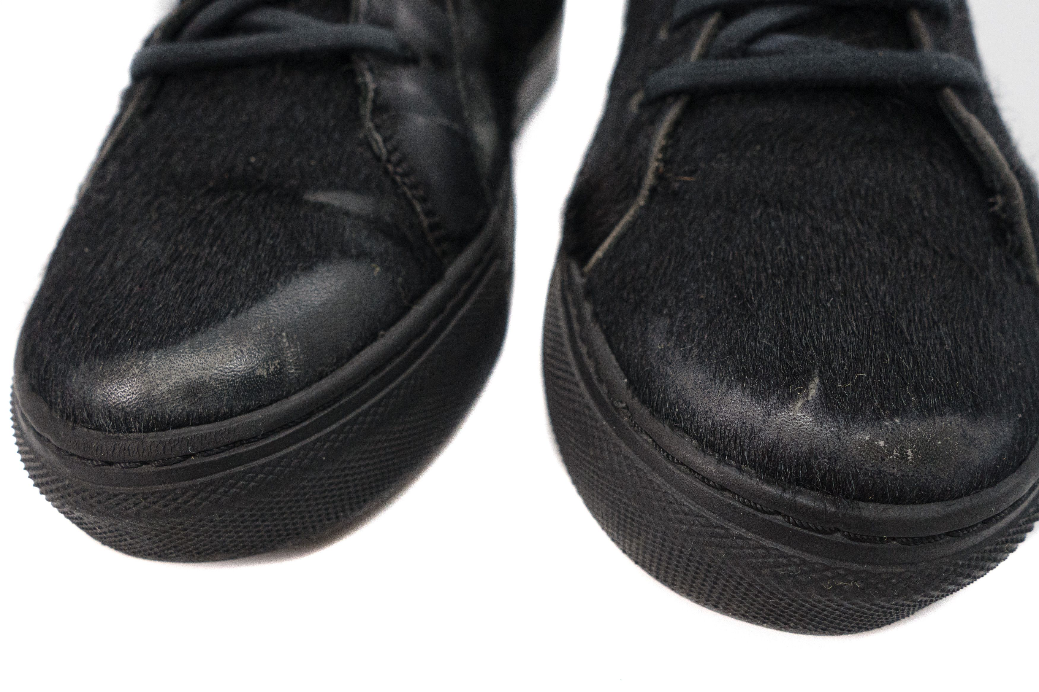 The Last Conspiracy Pony Hair Leather High Top Sneakers Size US 7 / IT 37 - 5 Thumbnail