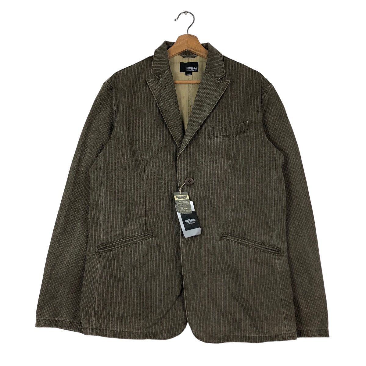 Issey Miyake 🔥Vintage Chore Hickory Work Jacket Mossimo Pigment Size US L / EU 52-54 / 3 - 1 Thumbnail