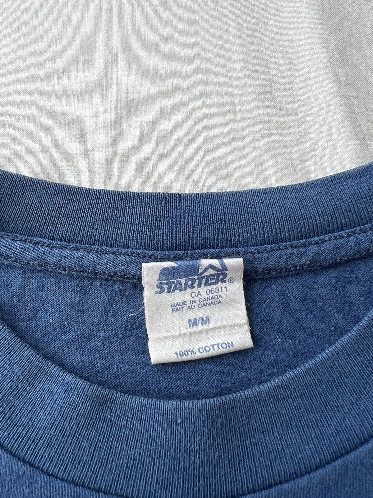 NHL Vintage 90s Toronto Maple Leafs NHL Starter Blue T-shirt Size US M / EU 48-50 / 2 - 12 Thumbnail