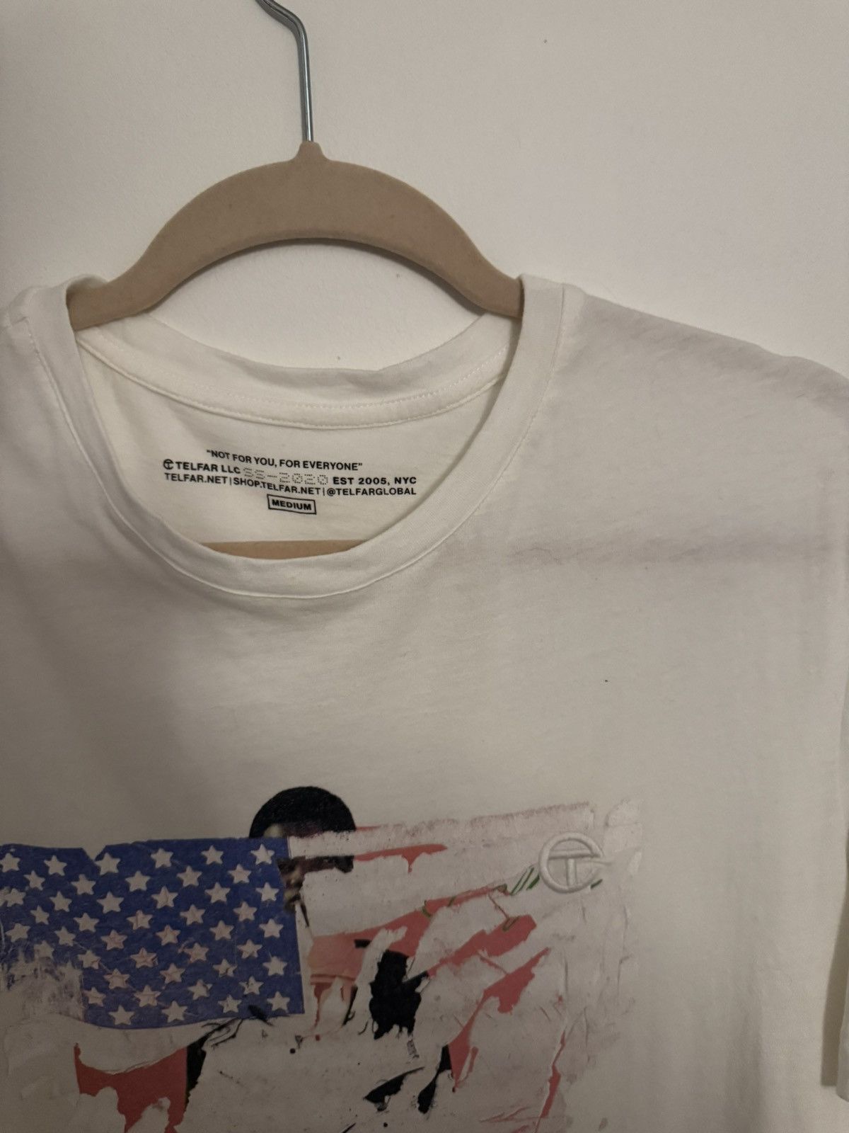 Telfar Telfar Broken American Flag Tee Size US M / EU 48-50 / 2 - 3 Thumbnail