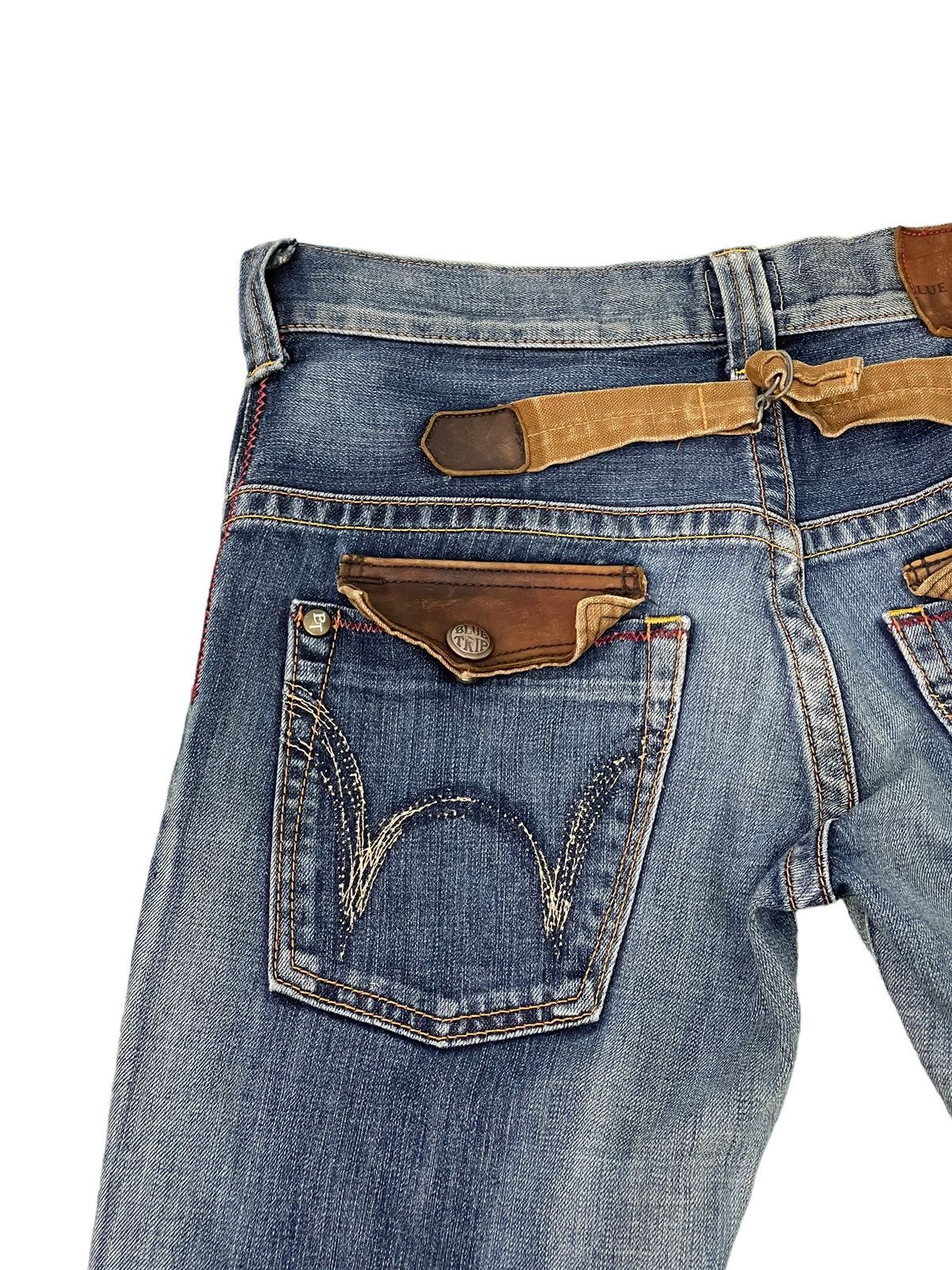 Edwin Flare Jeans Edwin Japan Faded Distress Boot Cut 6🟦7 Size US 30 / EU 46 - 18 Thumbnail