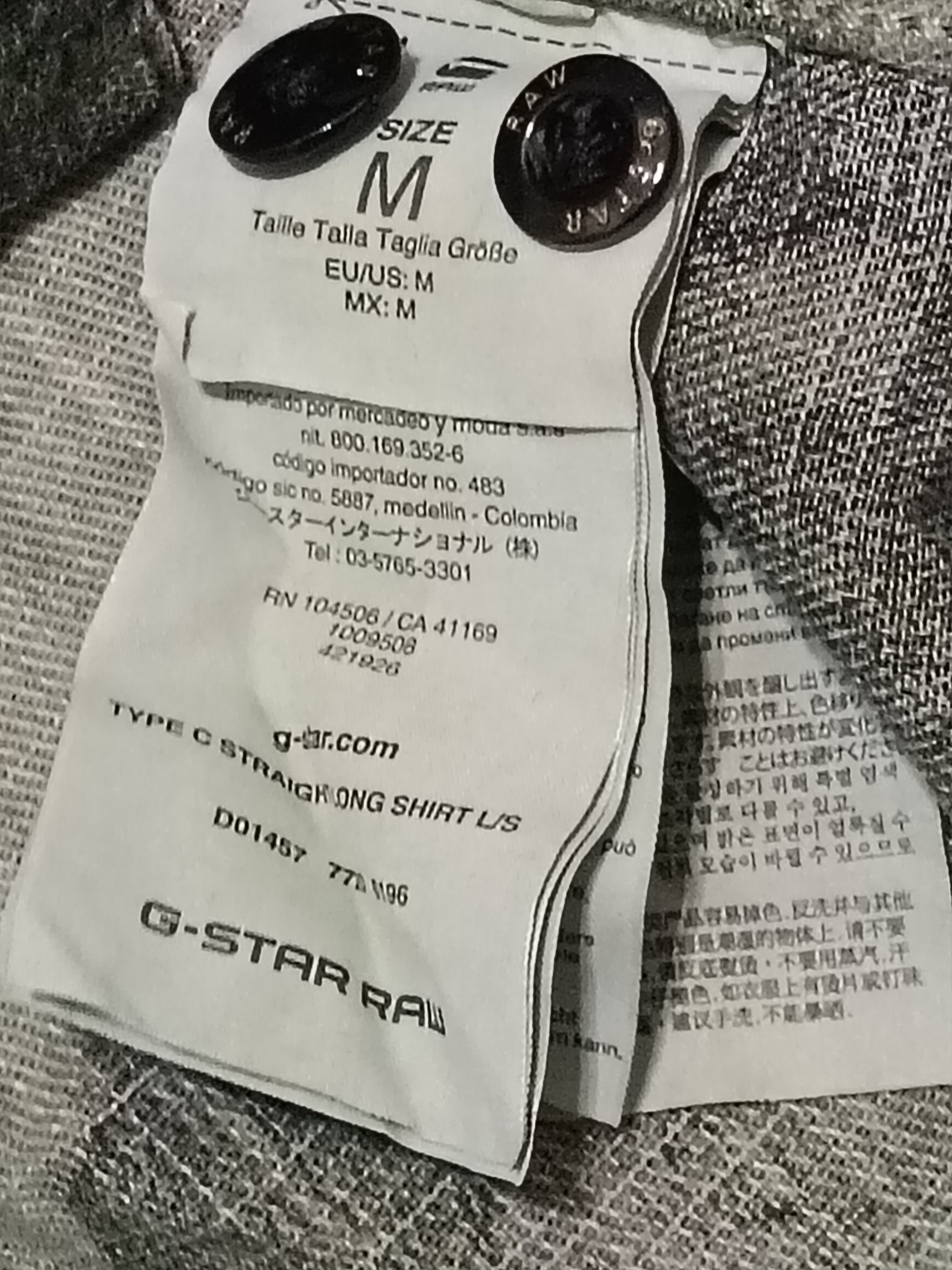 G-Star G STAR RAW CAMOUFLAGE MILITARY DESIGN BUTTON UP DENIM Size US M / EU 48-50 / 2 - 3 Thumbnail