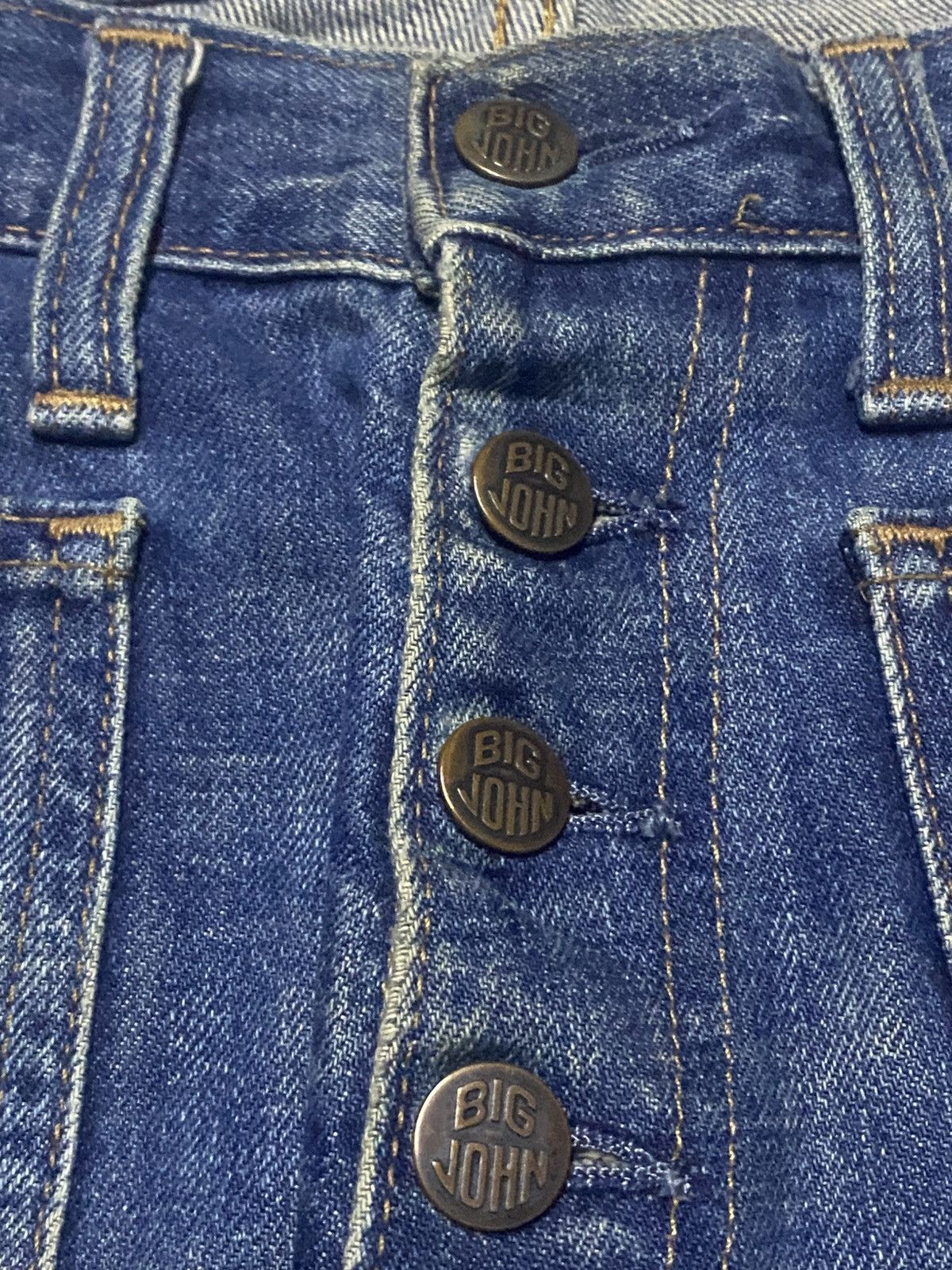 Big John Big John Full Button Distressed Super Flare Bush Pants Size US 33 - 7 Thumbnail