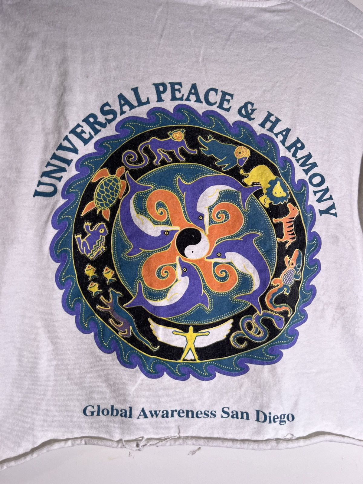 Vintage 90’s VTG Vintage Universal Peace & Harmony San Diego T Shirt Size US L / EU 52-54 / 3 - 4 Thumbnail