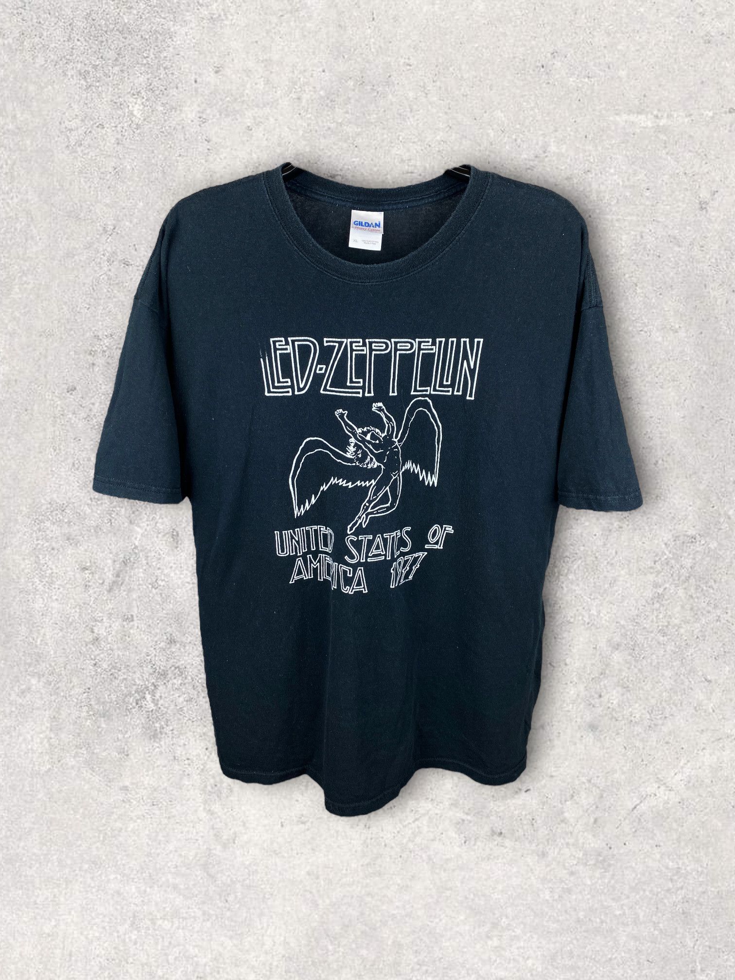 Band Tees × Led Zeppelin Led Zeppelin rock black tshirt vintage y2k 2000's grunge Size US XL / EU 56 / 4 - 1 Thumbnail