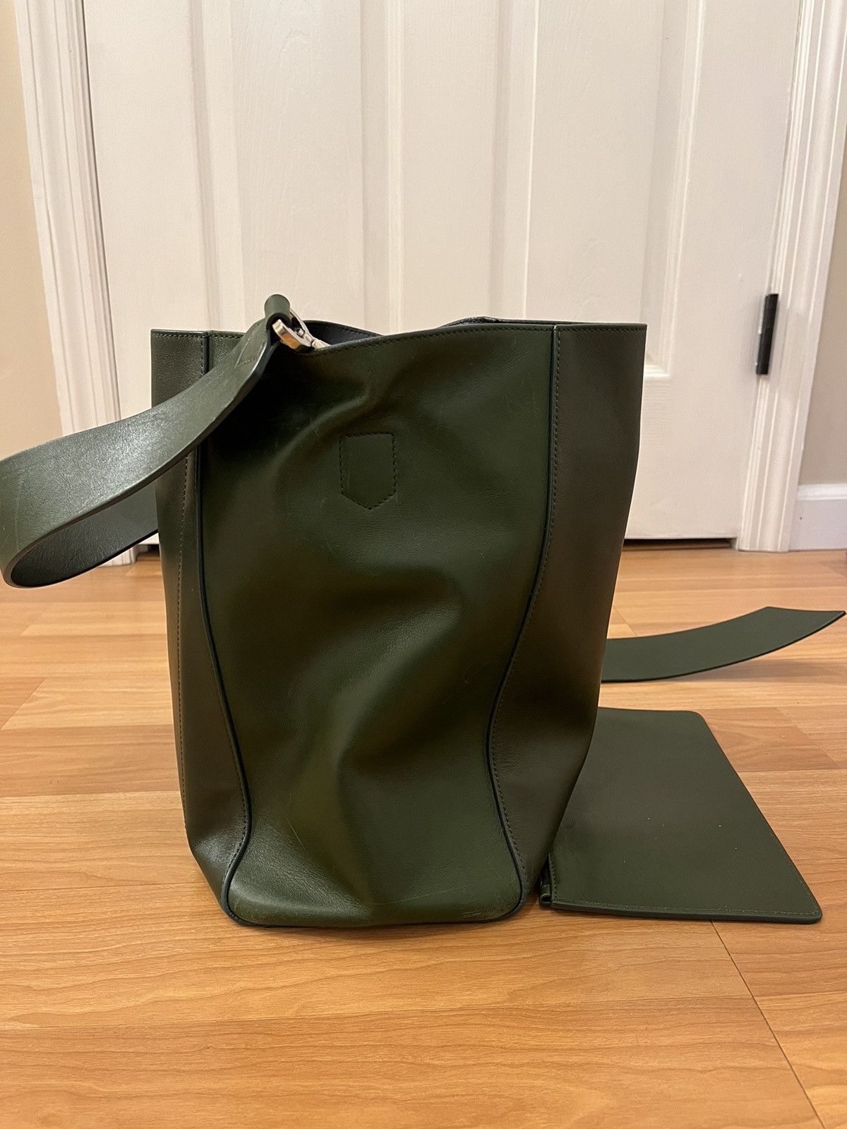 Calvin Klein 205W39NYC Calvin Klein 205W39NYC Green Leather Bucket Bag Size ONE SIZE - 5 Thumbnail