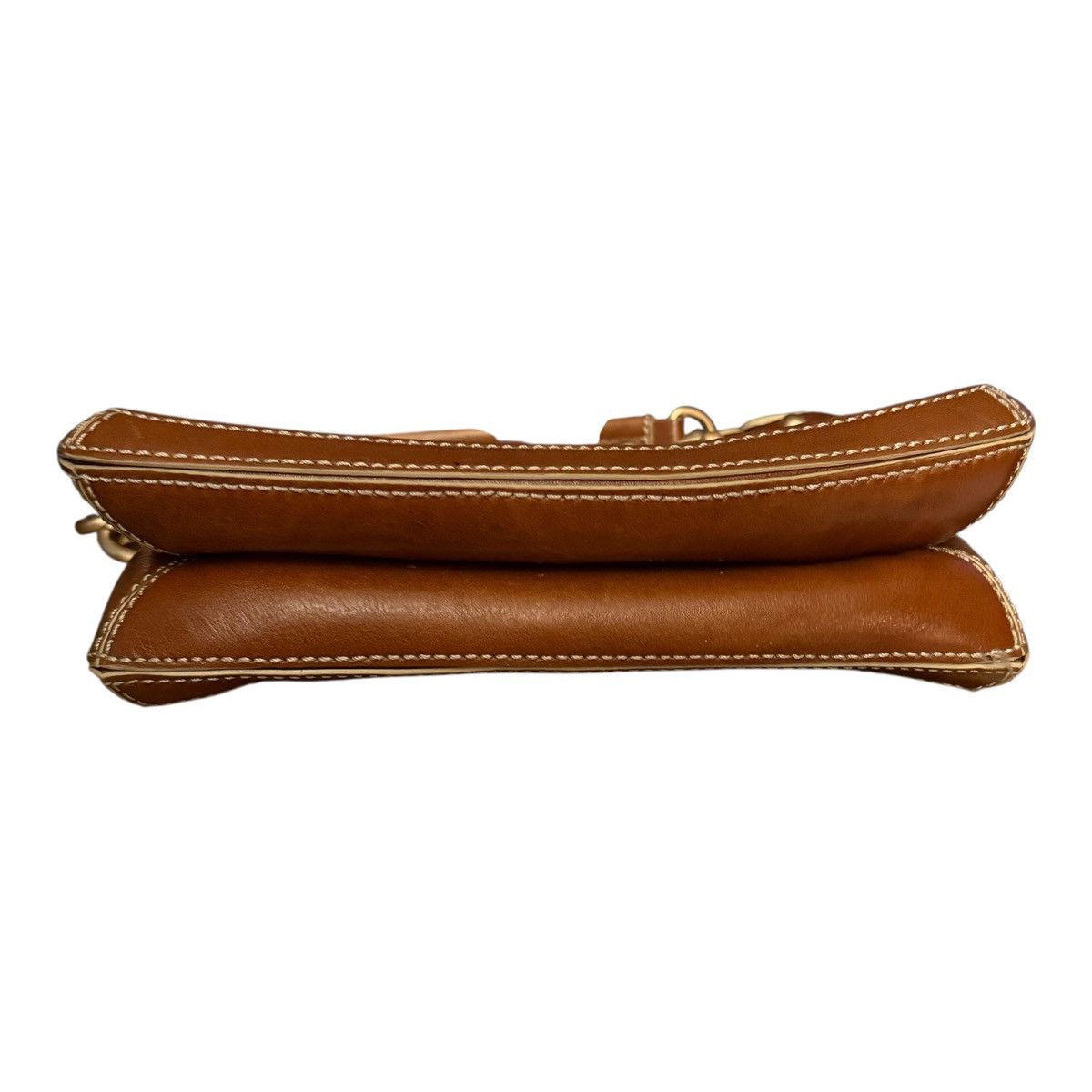 Other Maxx New York leather caramel brown gold chain studded bag Size ONE SIZE - 5 Thumbnail