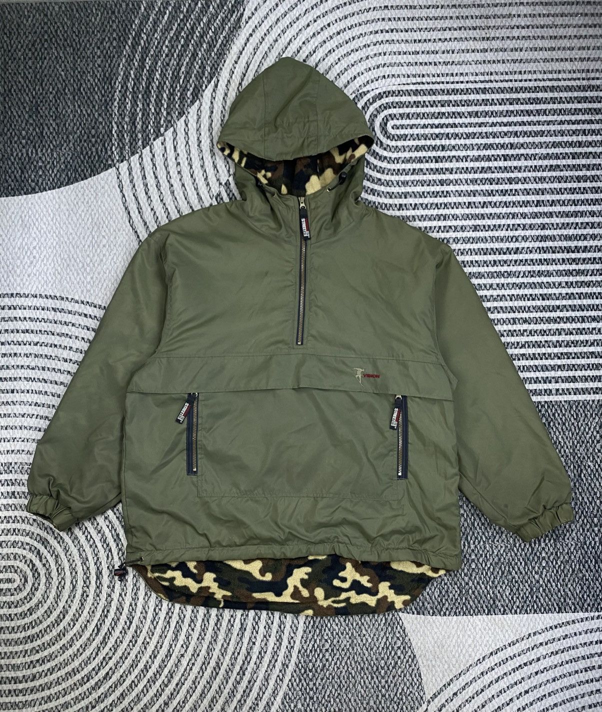 Vision Streetwear 🔥Vision Street Wear Pullover Anorak Camouflage Lining Jacket Size US XL / EU 56 / 4 - 1 Thumbnail