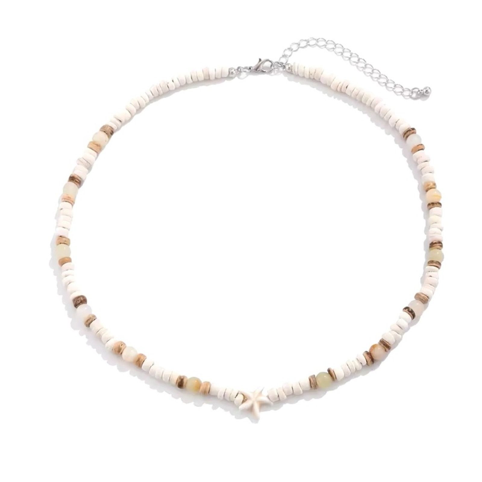 Other Coconut-husk Wood Beads Starfish Choker Necklace for Men Size ONE SIZE - 4 Thumbnail