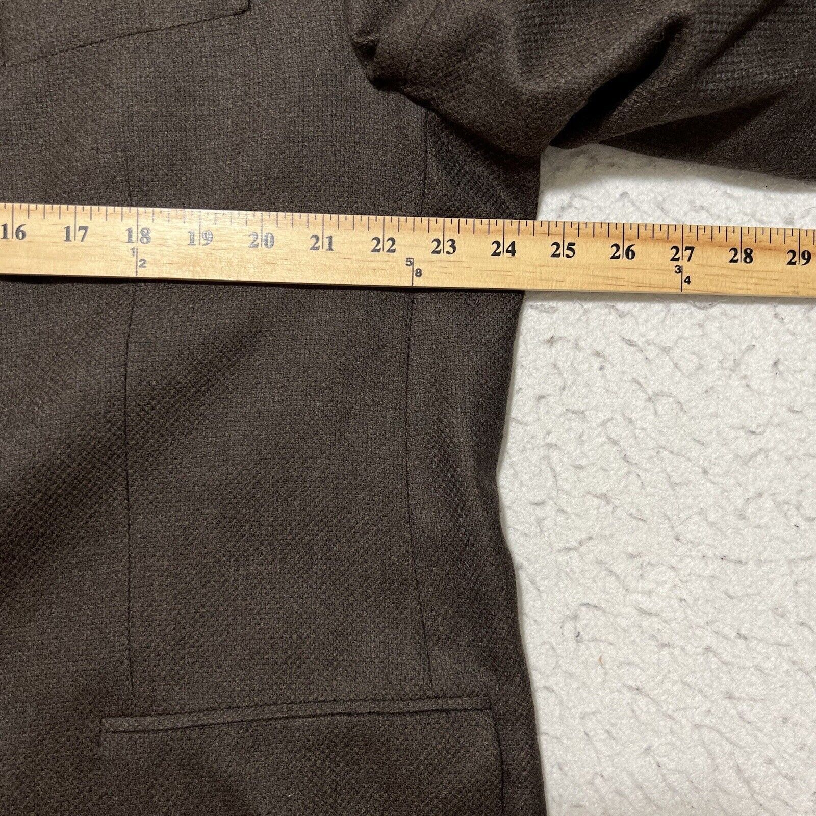 Other Portofino Gage Wool Brown Career Suit Jacket Sport Coat Size 48L - 11 Thumbnail