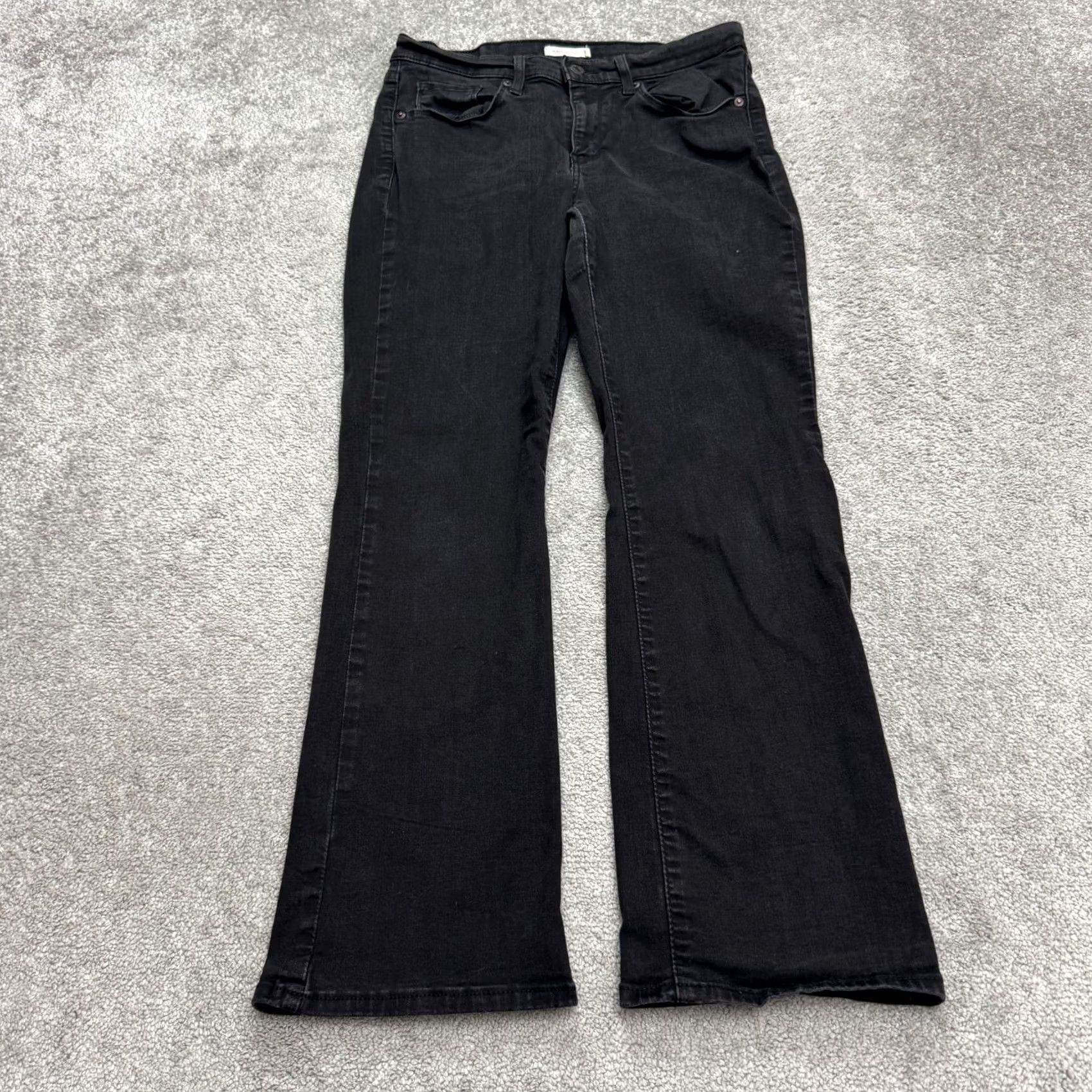 Vintage VINTAGE Levi's? No, Levi's Classic Bootcut Denim Jeans Womens 10 Black Mid Rise Casual Stretch 30x28 Denim Blue 5-Pocket Design Moon? Size 30" / US 8 / IT 44 - 2 Thumbnail
