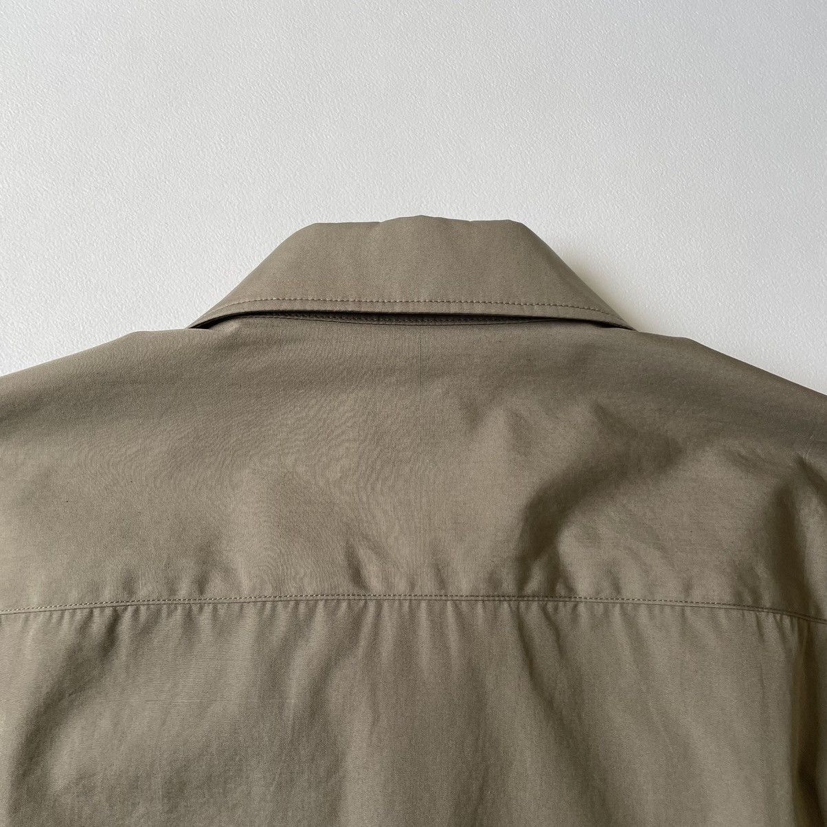 Dries Van Noten Sage Green Cotton ‘Zip Front’ Shirt Size US M / EU 48-50 / 2 - 15 Thumbnail