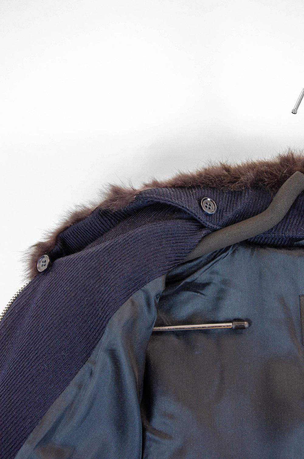 Emporio Armani Emporio Armani Wool Zip Jacket Fur Collar IT50 Size US M / EU 48-50 / 2 - 13 Thumbnail