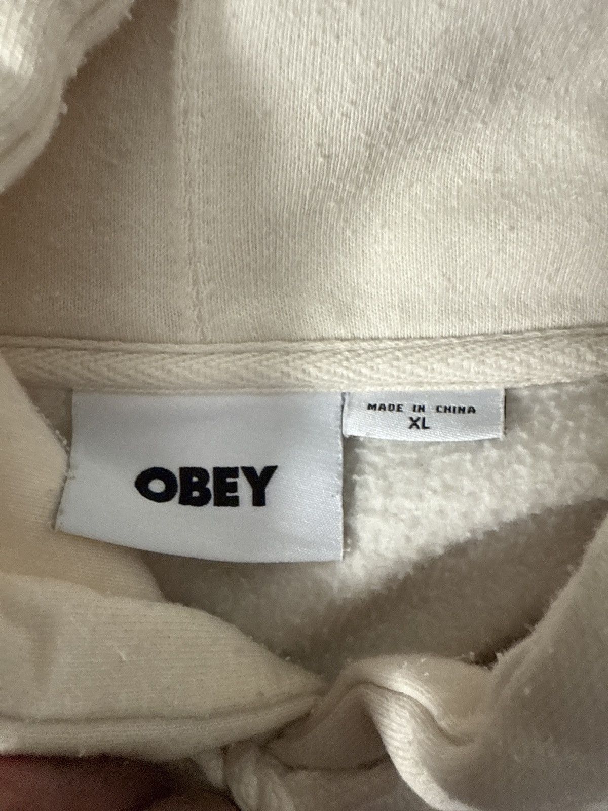 Obey Cream Peace hoodie Size US XL / EU 56 / 4 - 2 Thumbnail