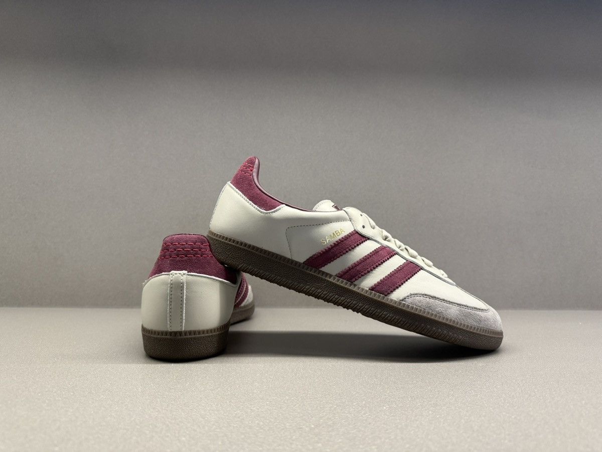 Adidas Adidas Samba OG Putty Grey Maroon Size US 11.5 / EU 44-45 - 7 Thumbnail