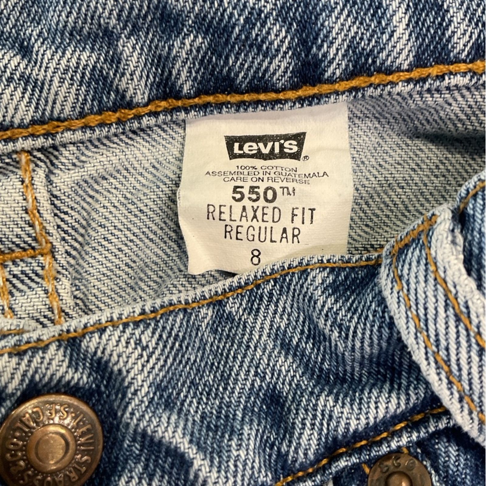 Levi's Levi’s 550 Youth Light Wash Denim Shorts Size 30" / US 8 / IT 44 - 4 Thumbnail