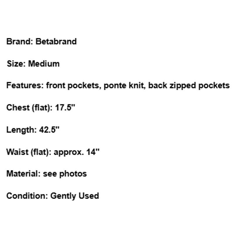 Betabrand Betabrand Ponte Black Dress M Office Business Casual Size M / US 6-8 / IT 42-44 - 6 Thumbnail