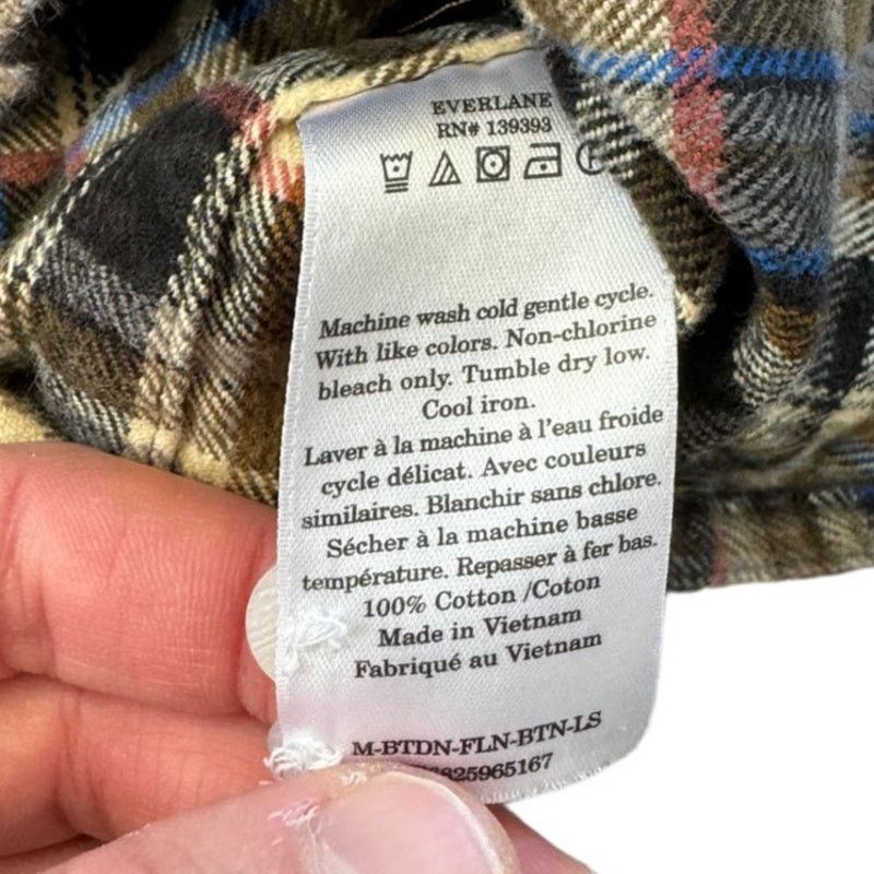 Everlane Everlane Plaid Button Down Preppy Casual Flannel Shirt Size US M / EU 48-50 / 2 - 3 Thumbnail