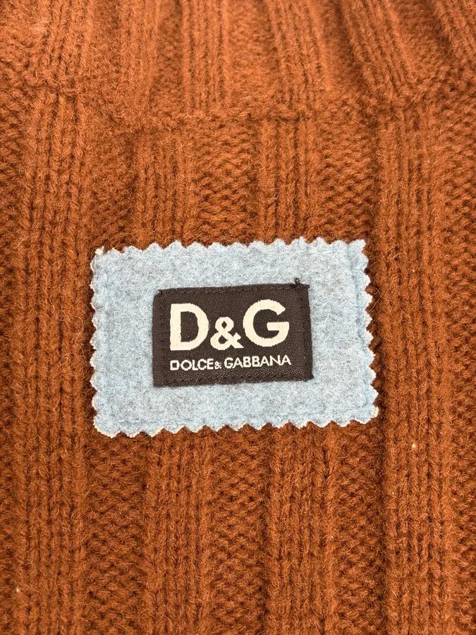 Dolce & Gabbana 2000s Dolce & Gabbana Brown Wool & Grey Sweater Size US S / EU 44-46 / 1 - 7 Thumbnail