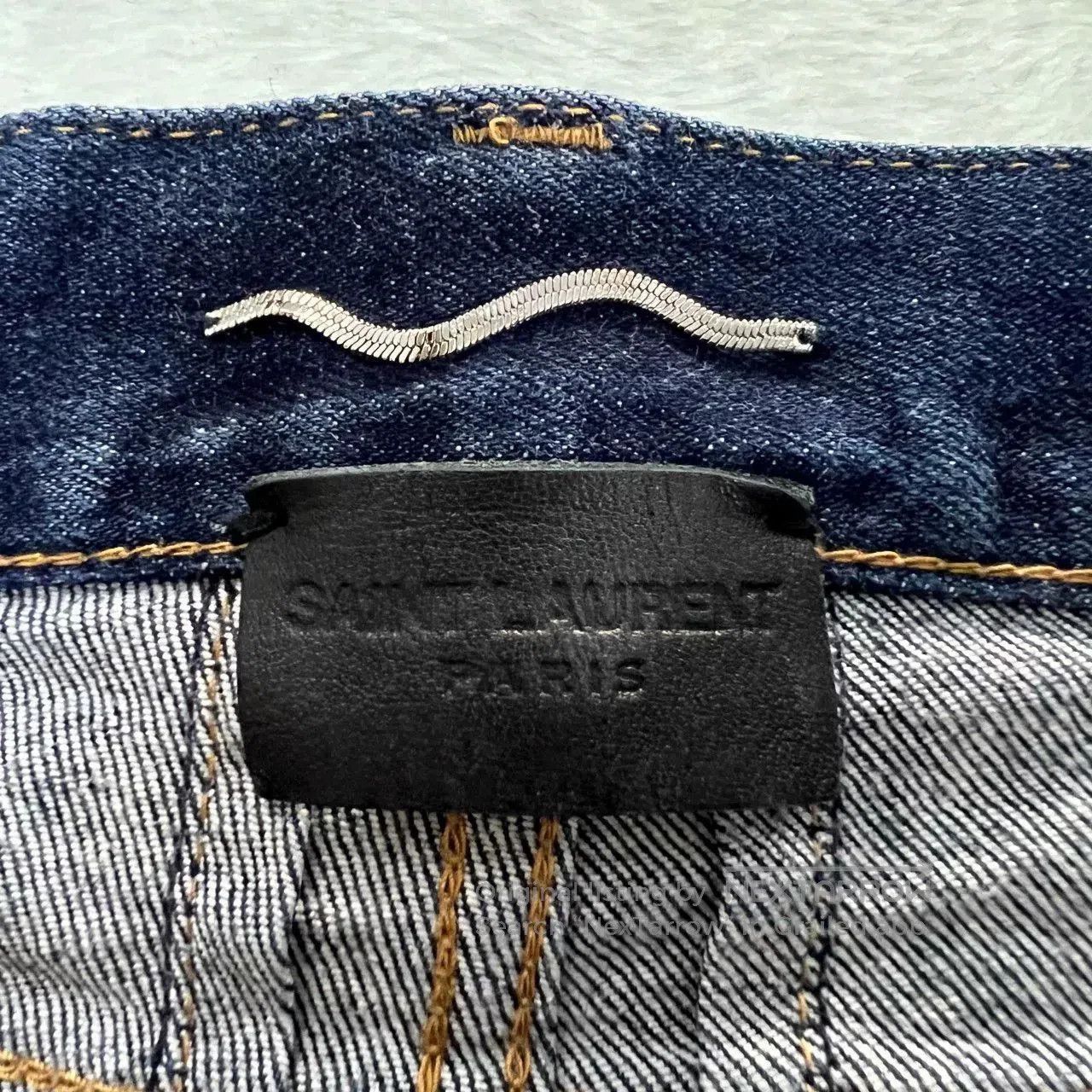 Saint Laurent Dark Blue Denim Pants Size 30.