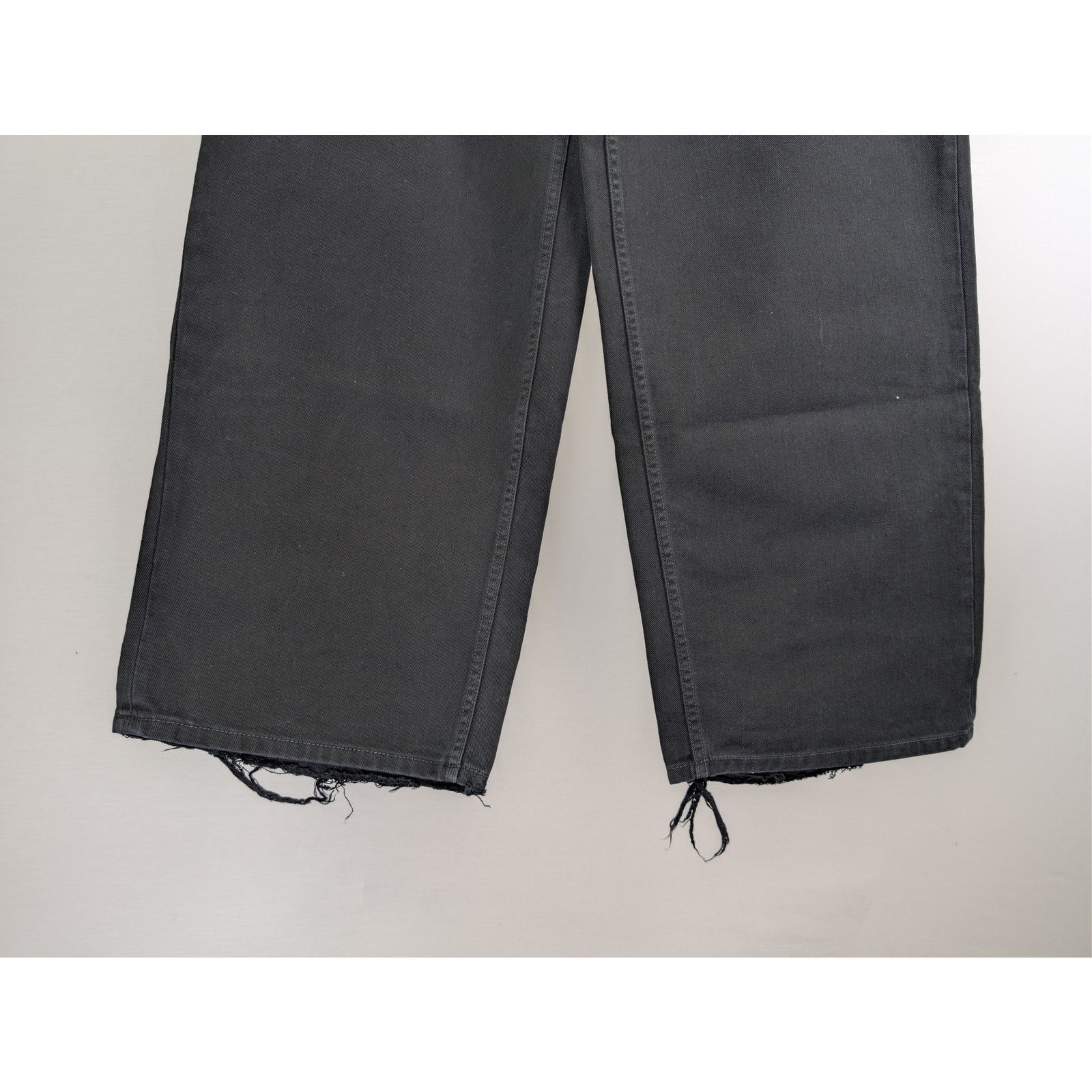 Balenciaga o1rshd1 Soft Black Left Hand Denim Patched Sweatpants Black Size US 32 / EU 48 - 3 Thumbnail