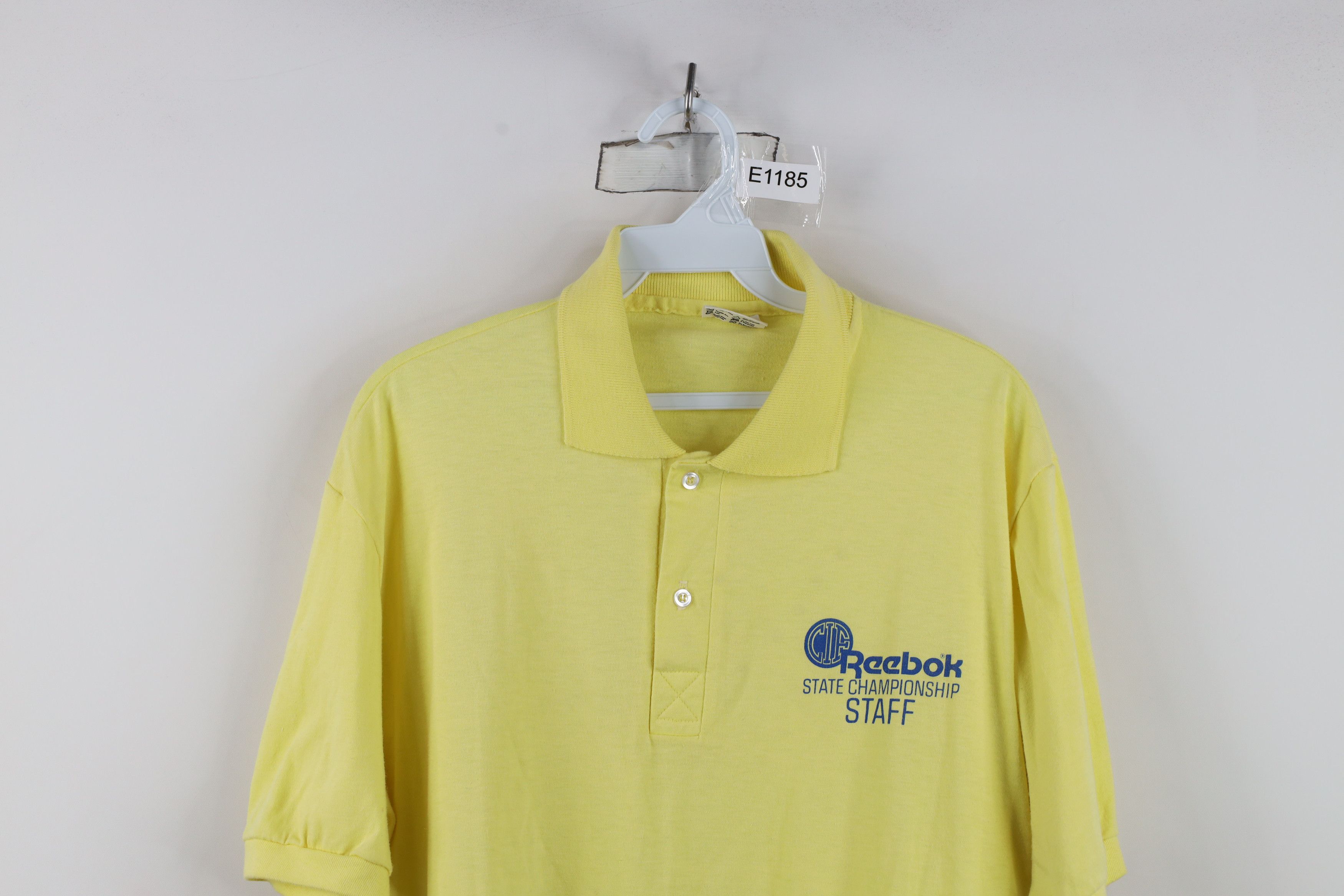 Reebok Vintage 80s Reebok State Championship Polo Shirt USA Size US XL / EU 56 / 4 - 2 Thumbnail