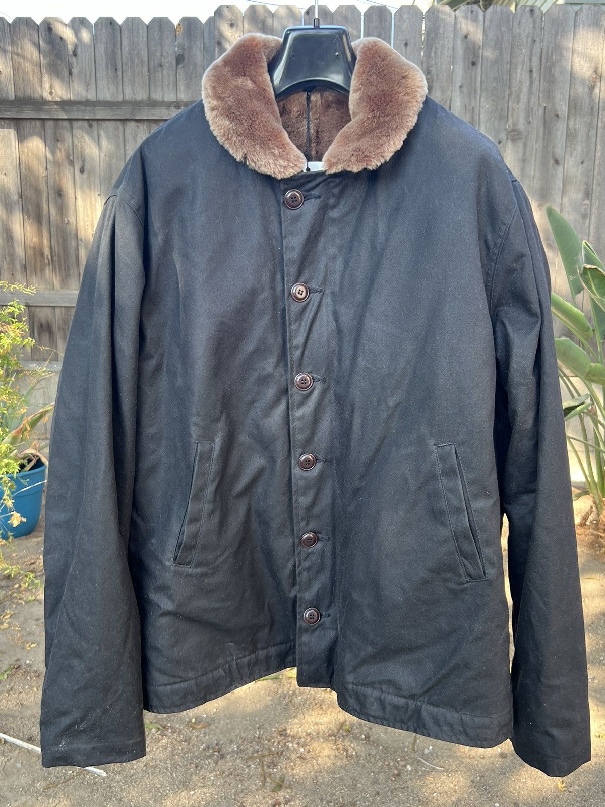 DEHEN N-1 ジャケット ネイビー　XL N-1 Deck Jacket - Navy / Brown – Dehen 1920