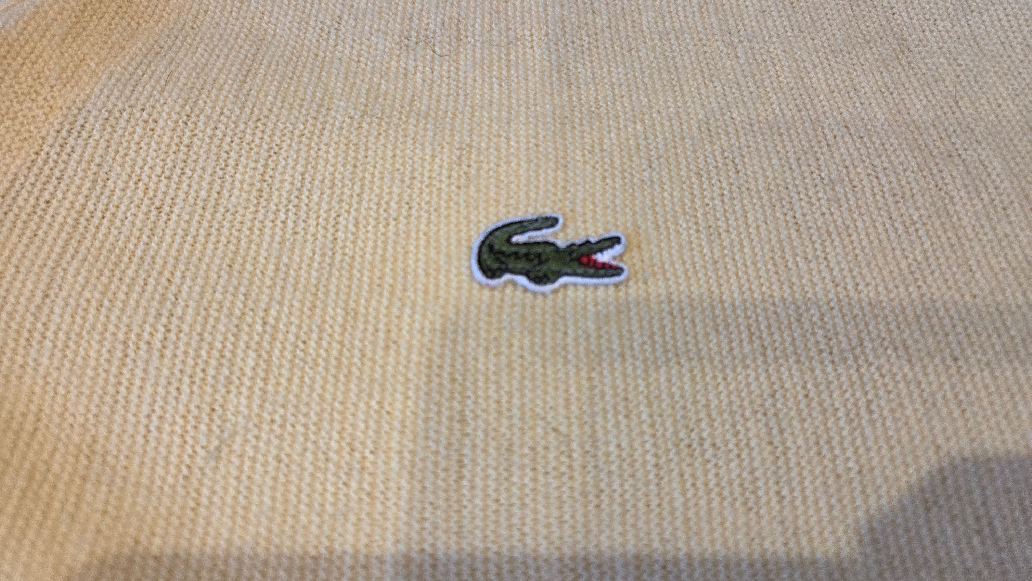 Lacoste Izod Lacoste Yellow Cardigan Size US XL / EU 56 / 4 - 3 Thumbnail