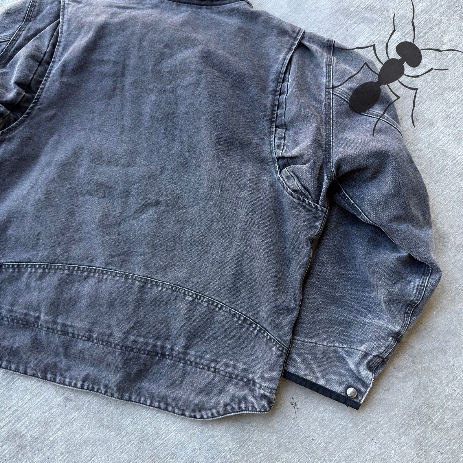 Carhartt × Vintage Carhartt faded black button up work wear jacket Size US L / EU 52-54 / 3 - 8 Thumbnail