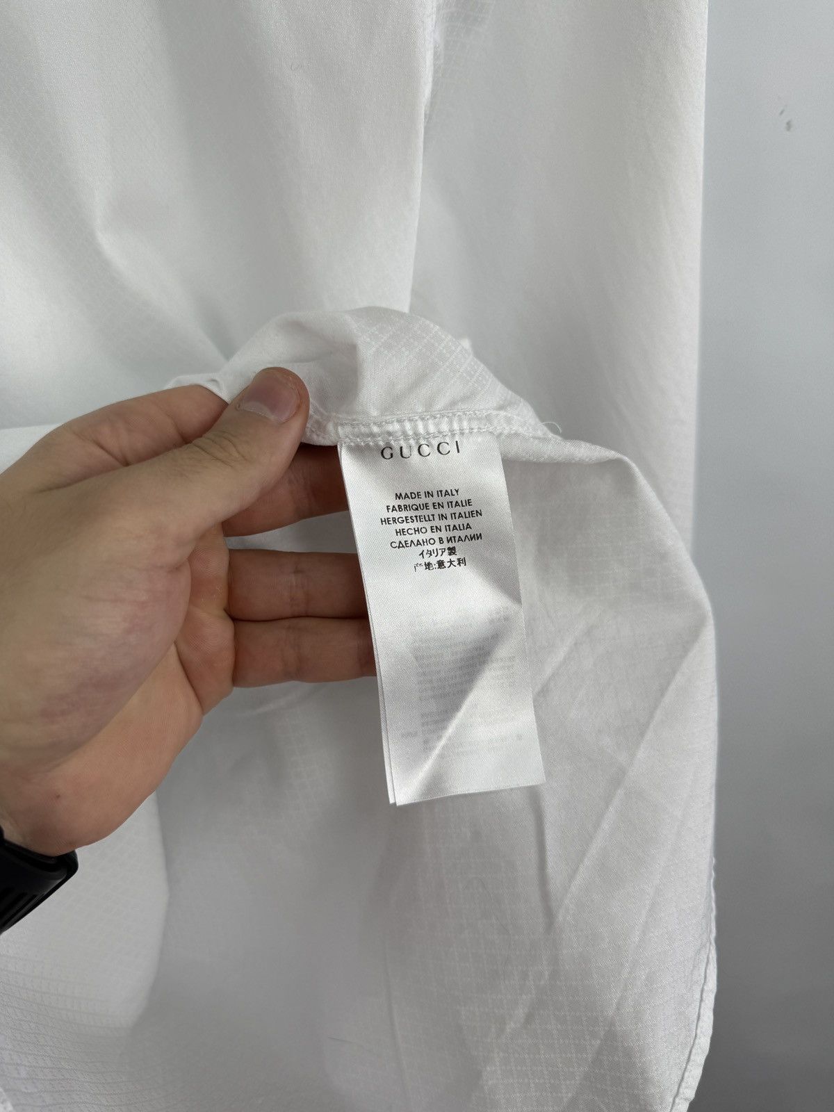 Gucci 🇮🇹 Gucci Classic Skinny Shirt Made in Italy Rare Retro Y2K Size US S / EU 44-46 / 1 - 6 Thumbnail